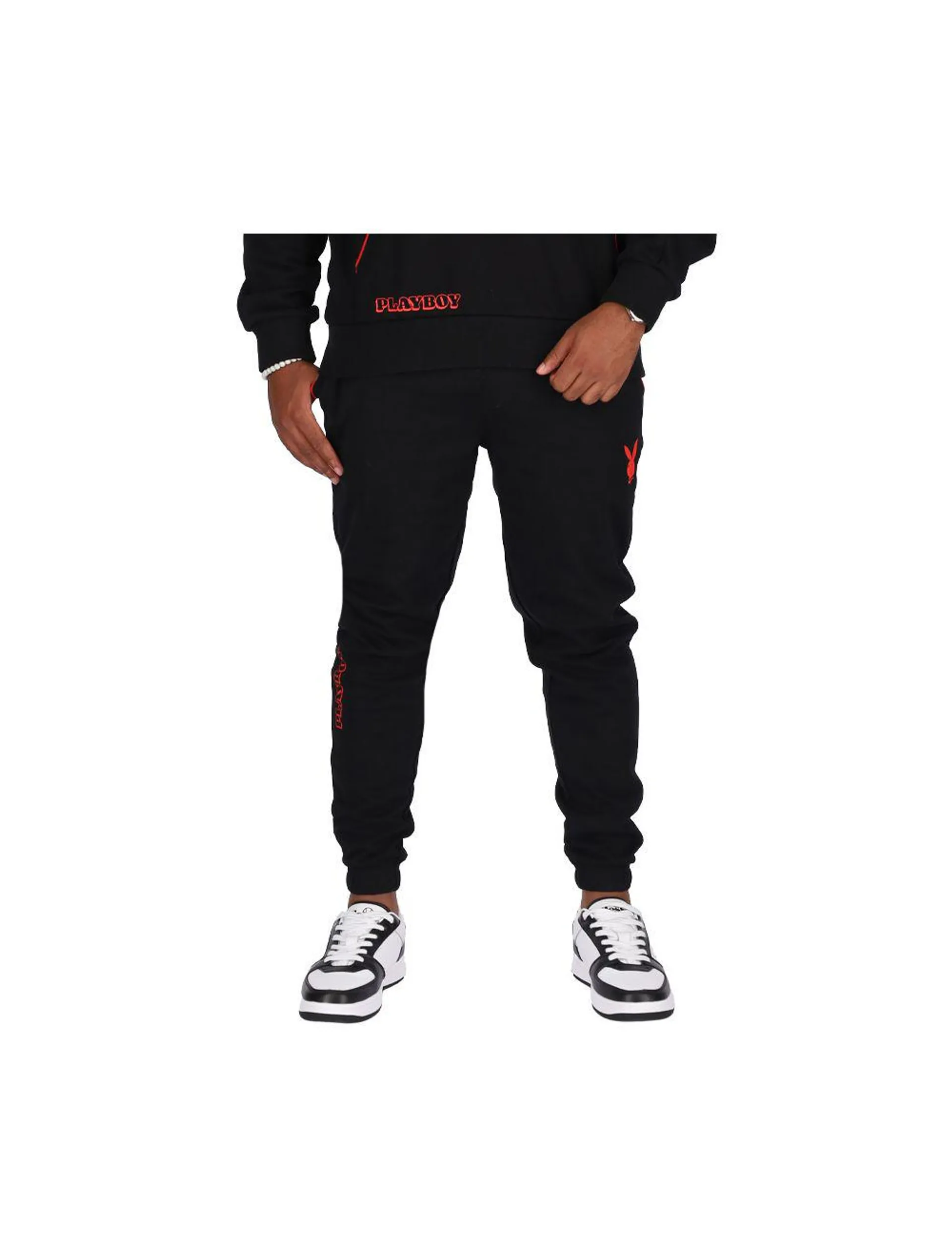 Playboy Slogan Sweatpants Mens Black