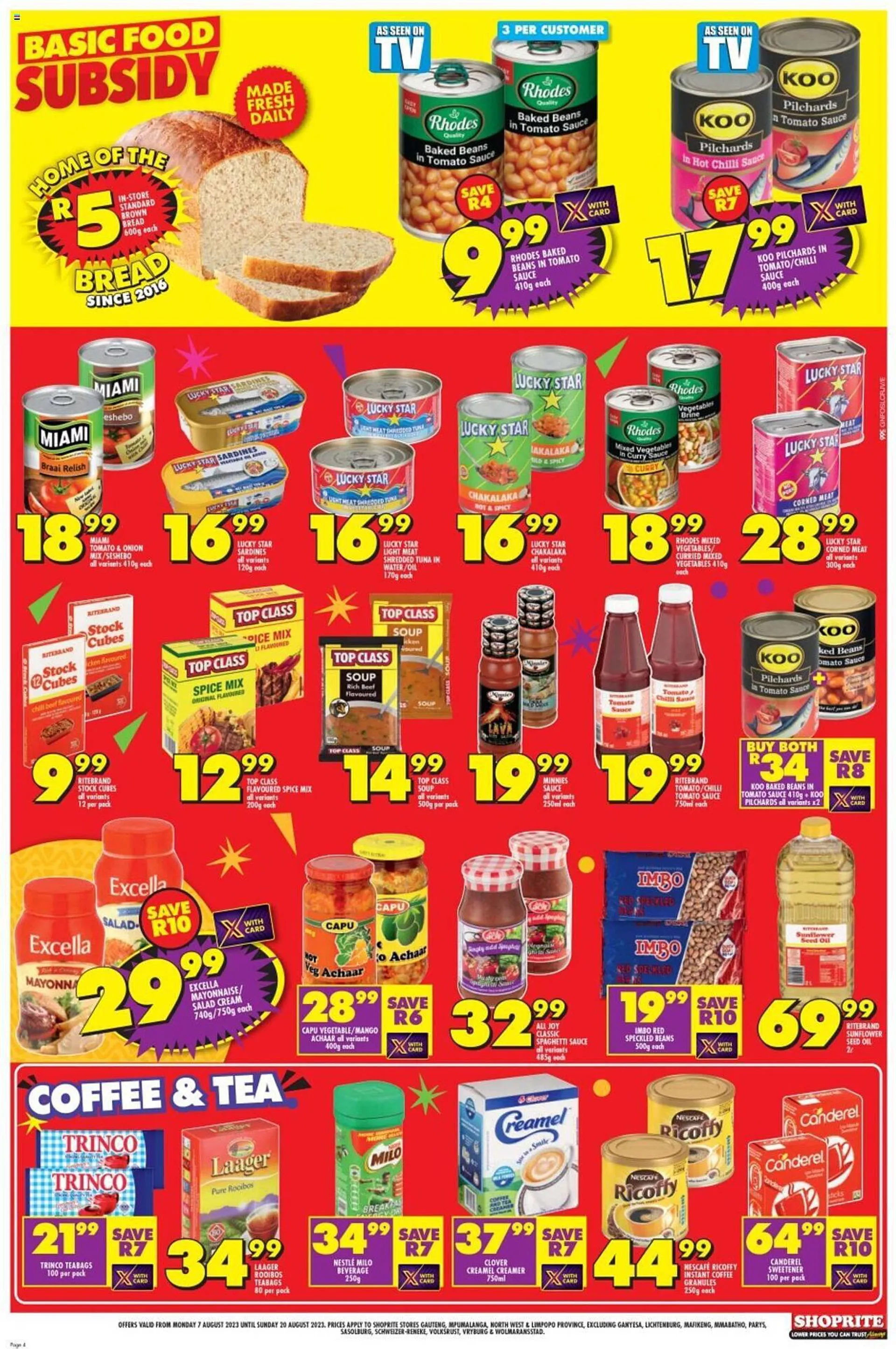 Shoprite catalogue from 7 August to 20 August 2023 - Catalogue Page 4