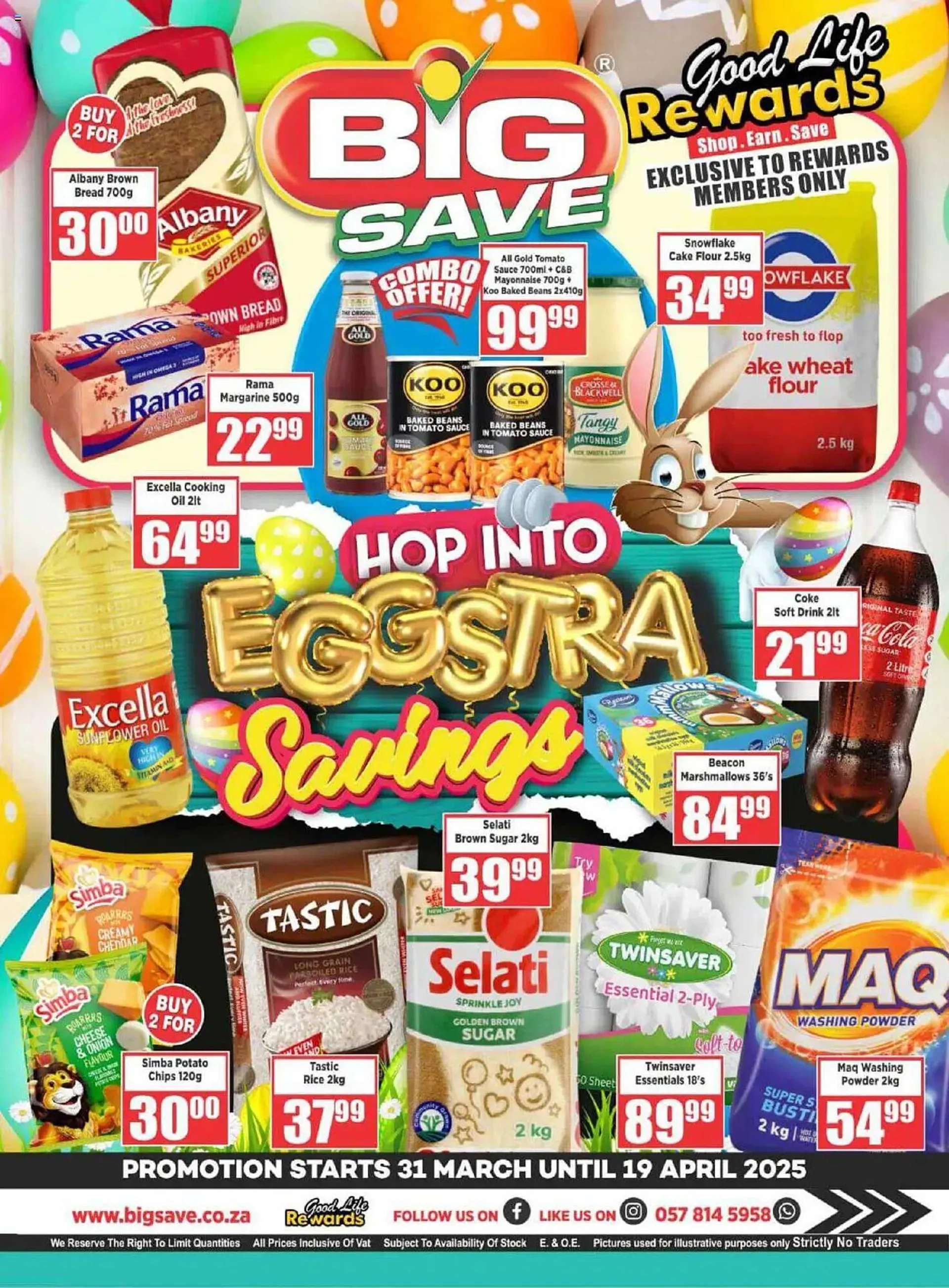 Big Save catalogue from 31 March to 19 April 2025 - Catalogue Page 1