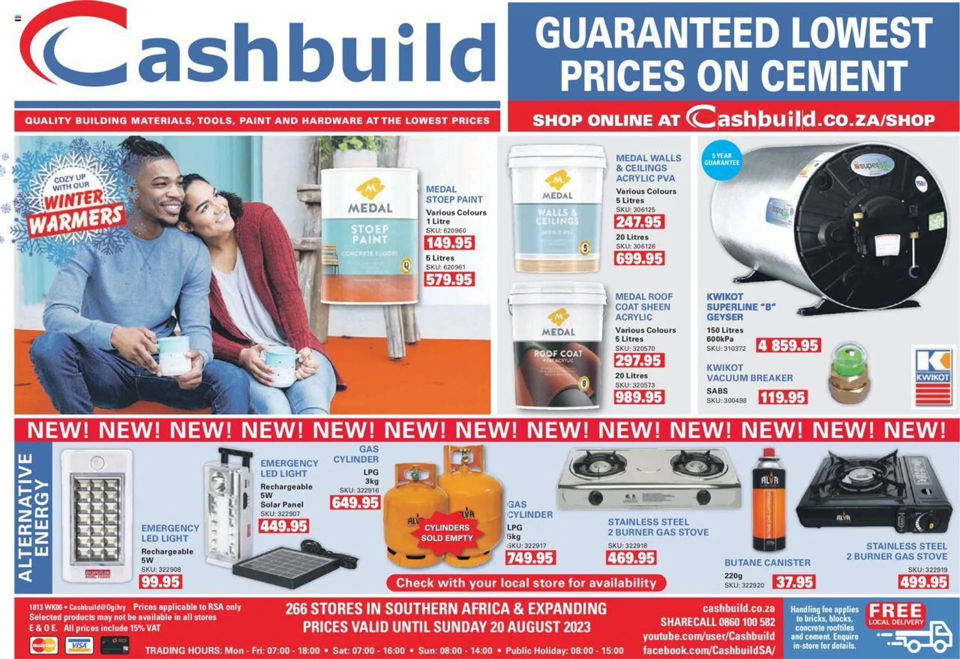 Cashbuild catalogue from 31 July to 20 August 2023 - Catalogue Page 1