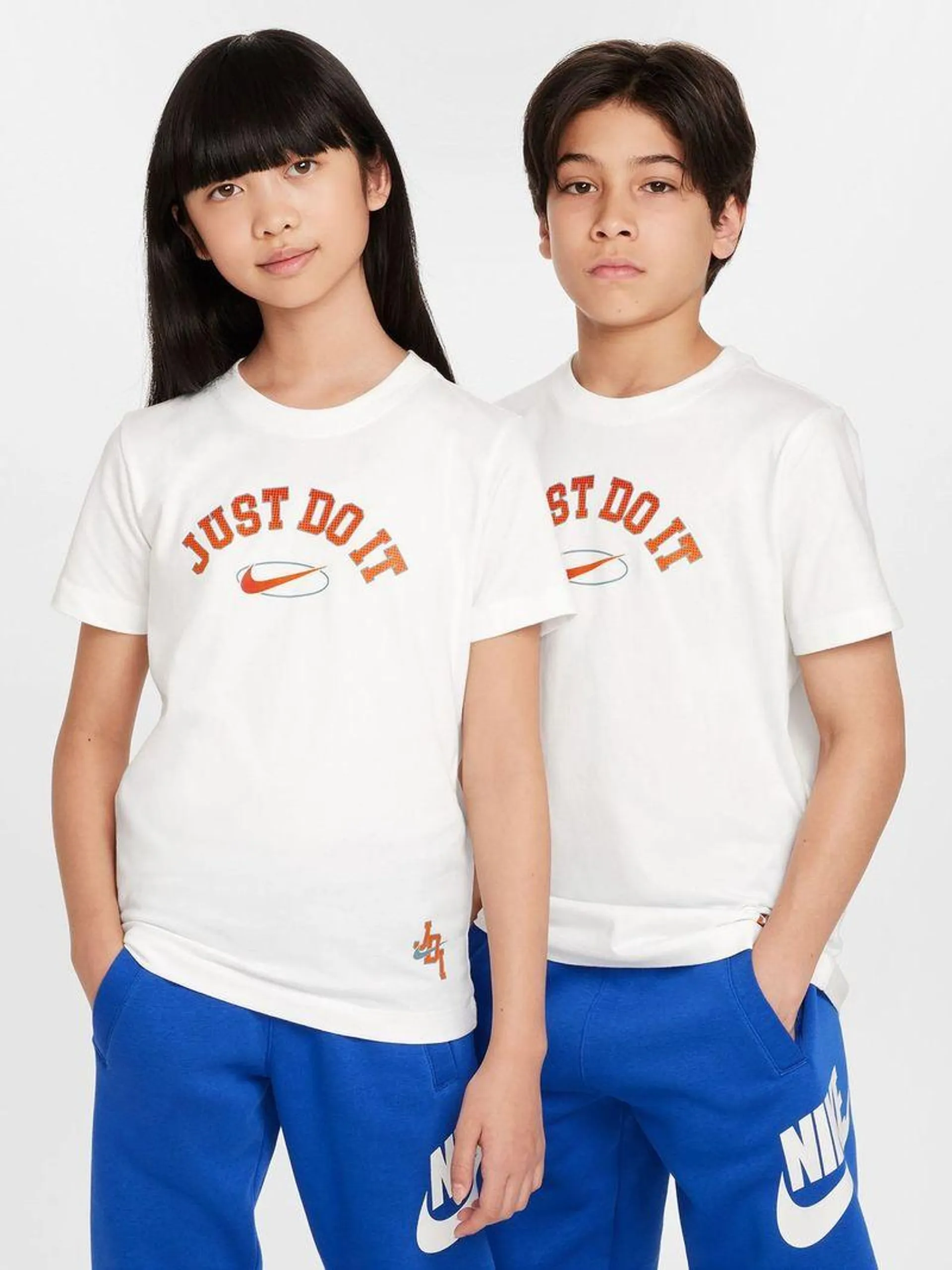 Nike Unisex Kids Just Do It White T-shirt