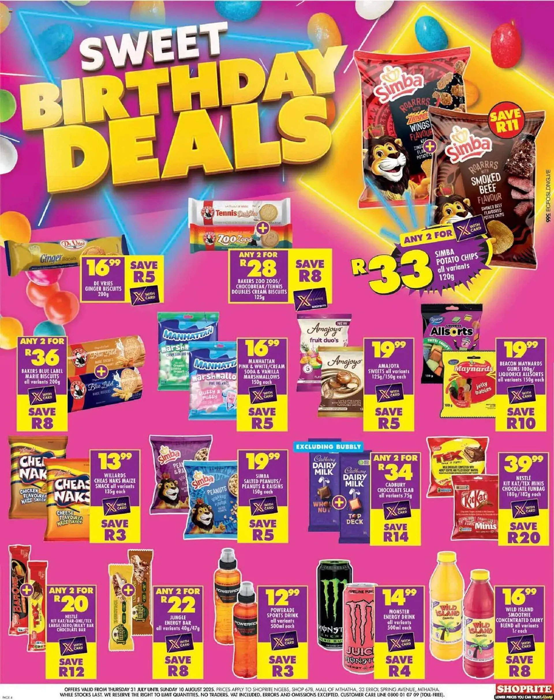 Shoprite catalogue from 31 July to 10 August 2025 - Catalogue Page 1