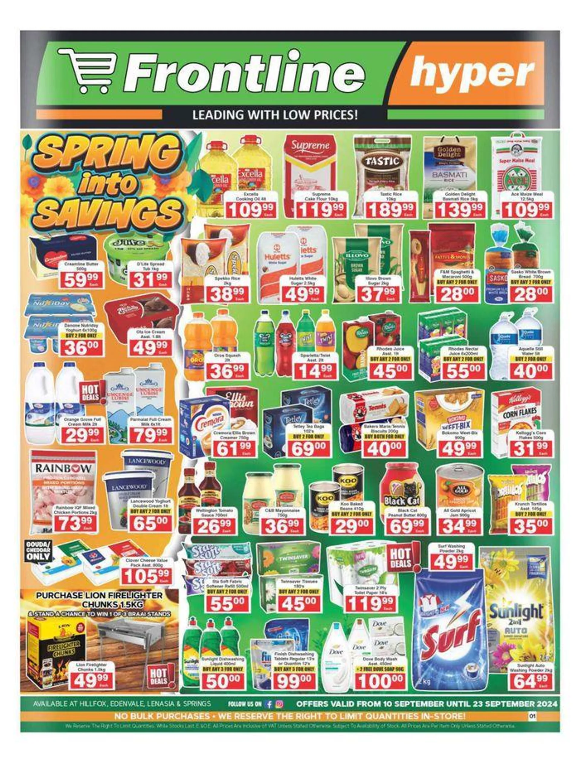 Spring into Savings from 12 September to 23 September 2024 - Catalogue Page 1