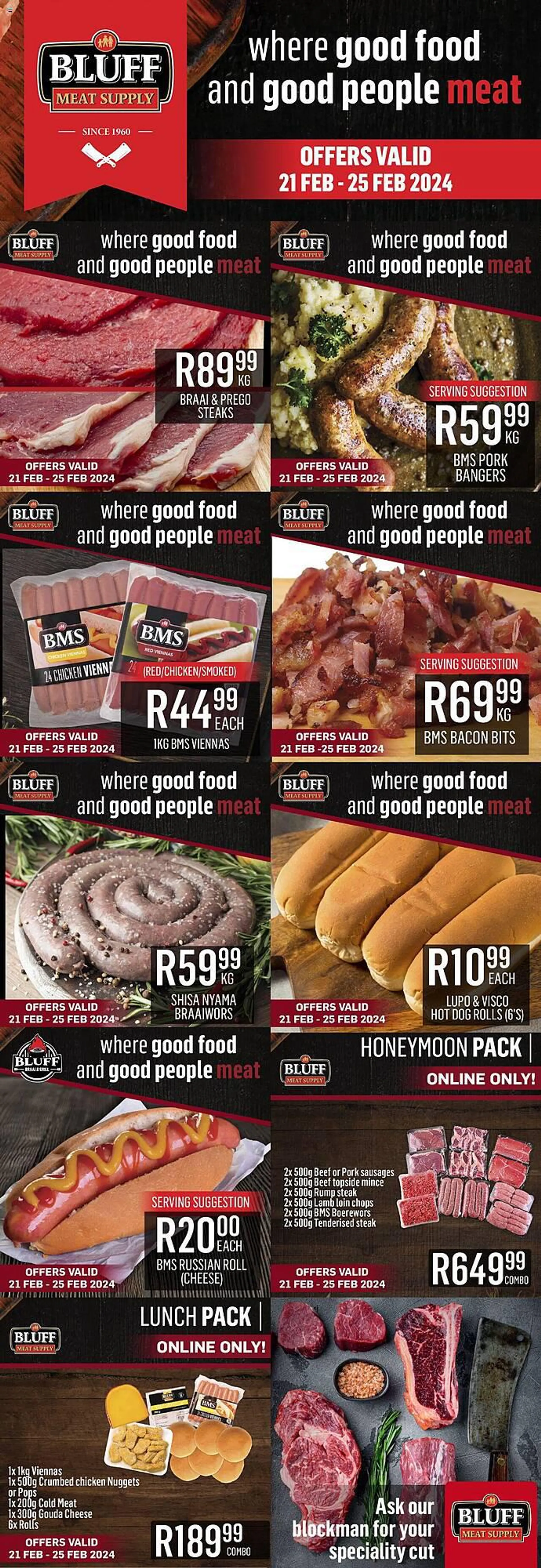 Bluff Meat Supply catalogue from 21 February to 25 February 2024 - Catalogue Page 1