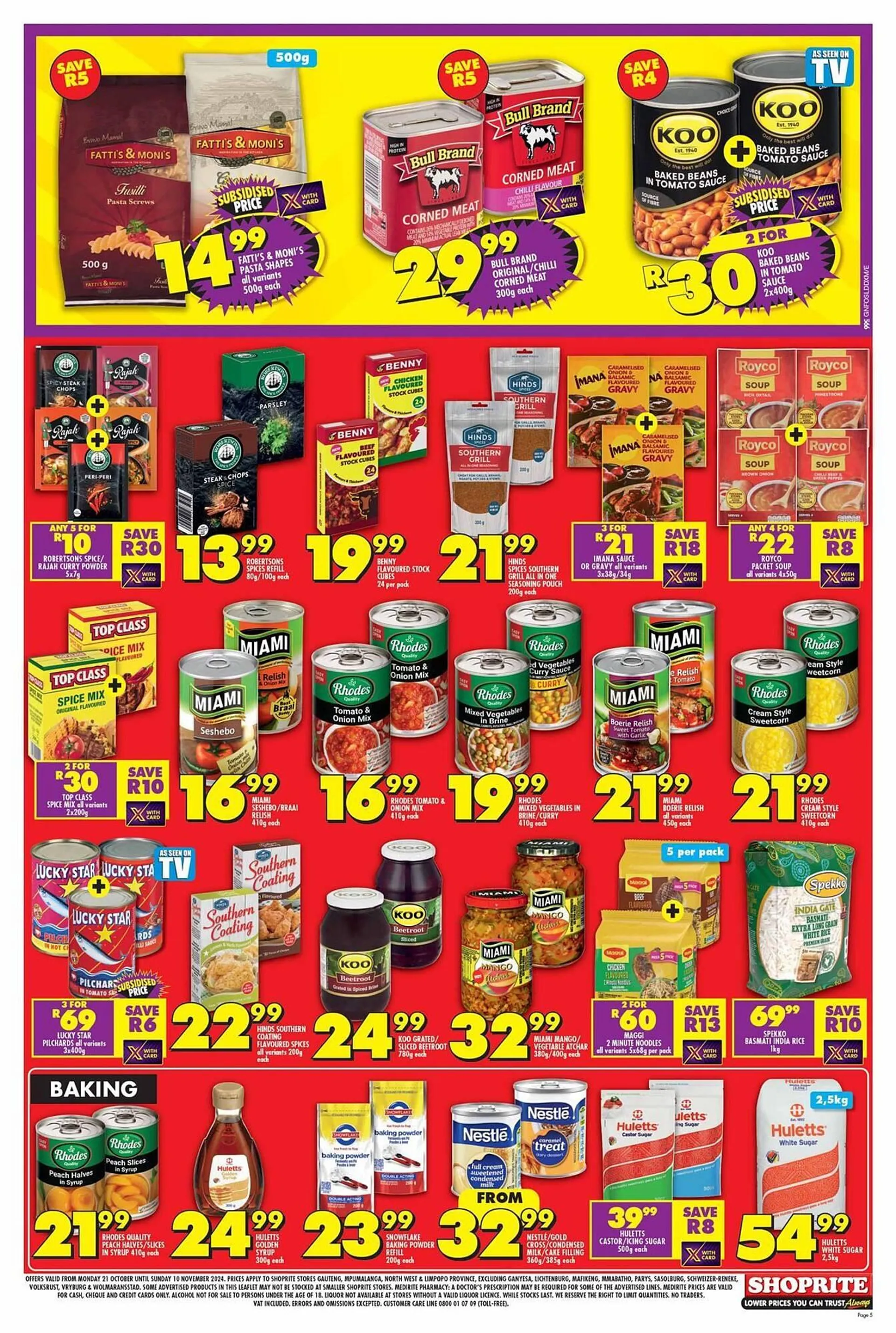 Shoprite catalogue from 28 October to 10 November 2024 - Catalogue Page 5