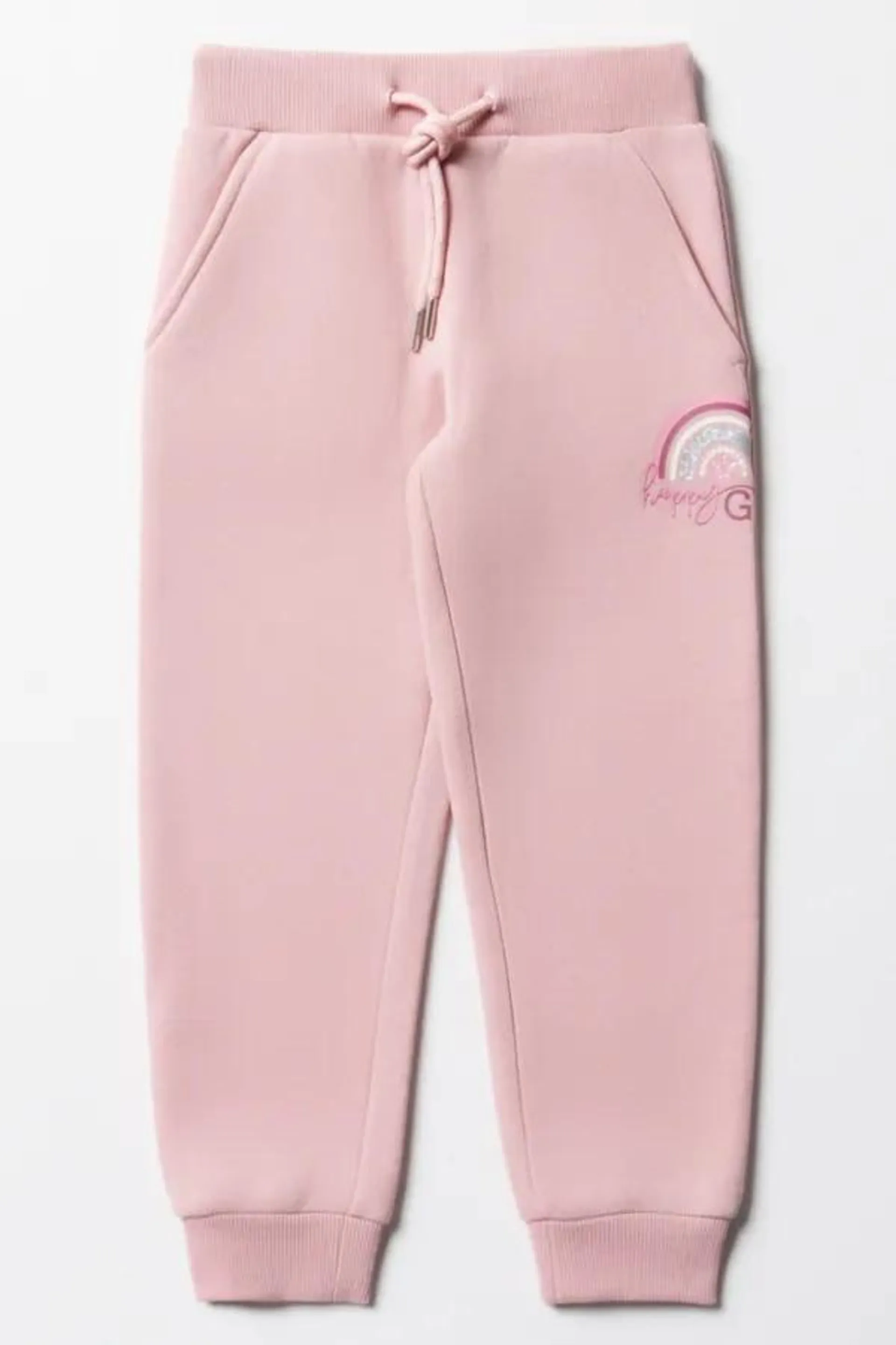 Rainbow trackpants pink