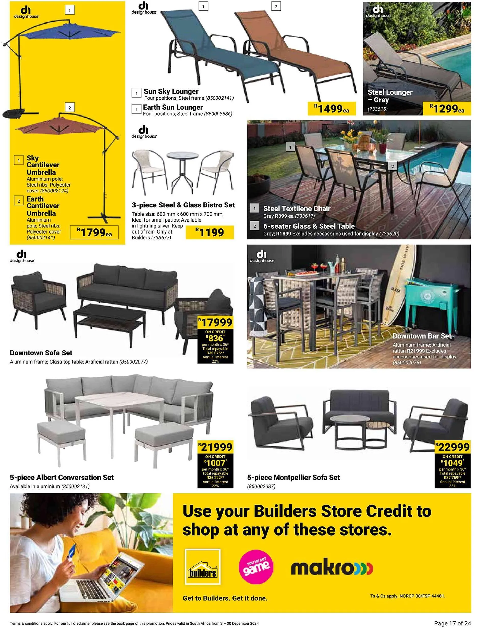 Builders Warehouse catalogue from 3 December to 30 December 2024 - Catalogue Page 17