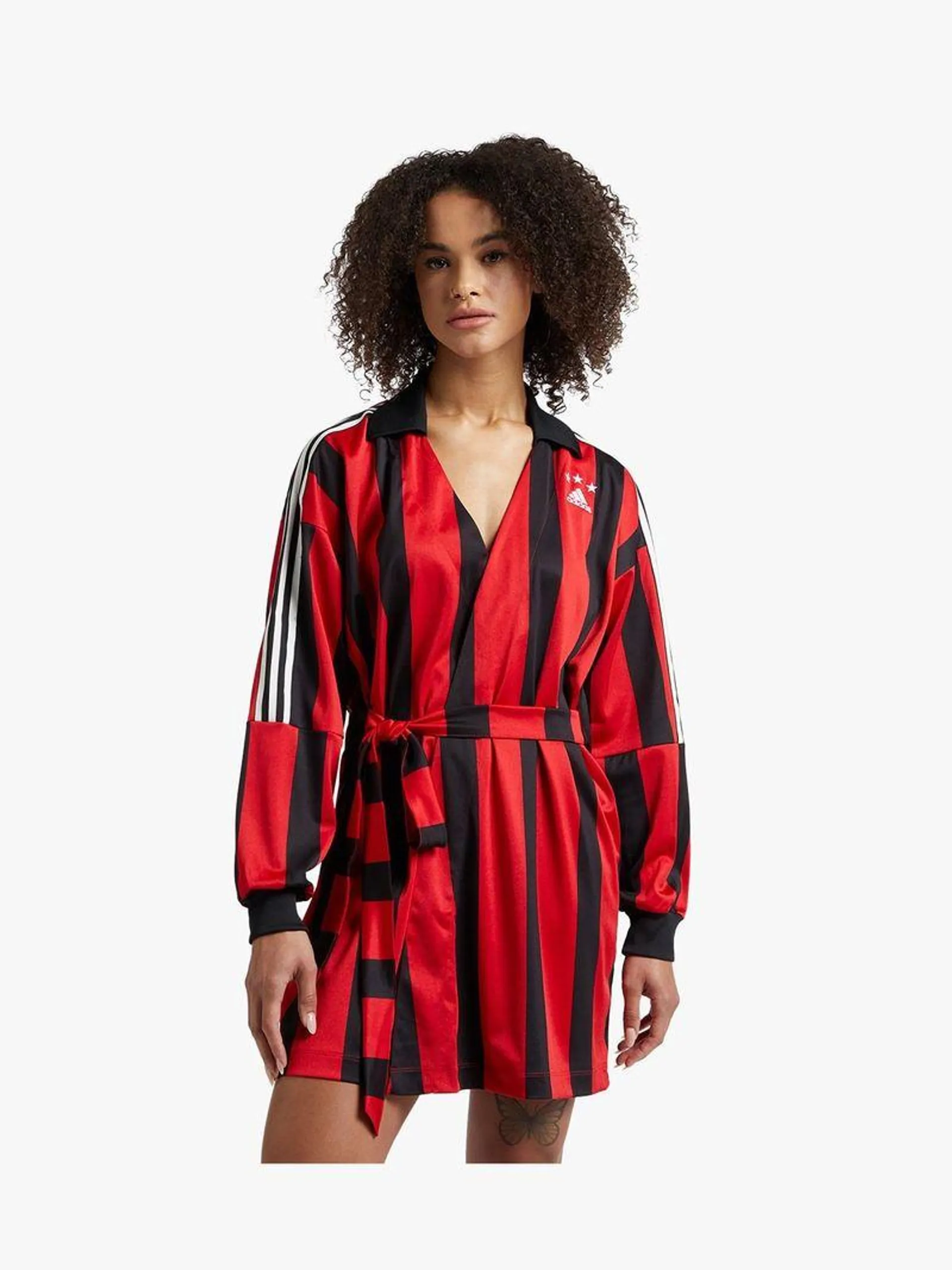 adidas Sportswear Women's Jacquard Black/Red Dress