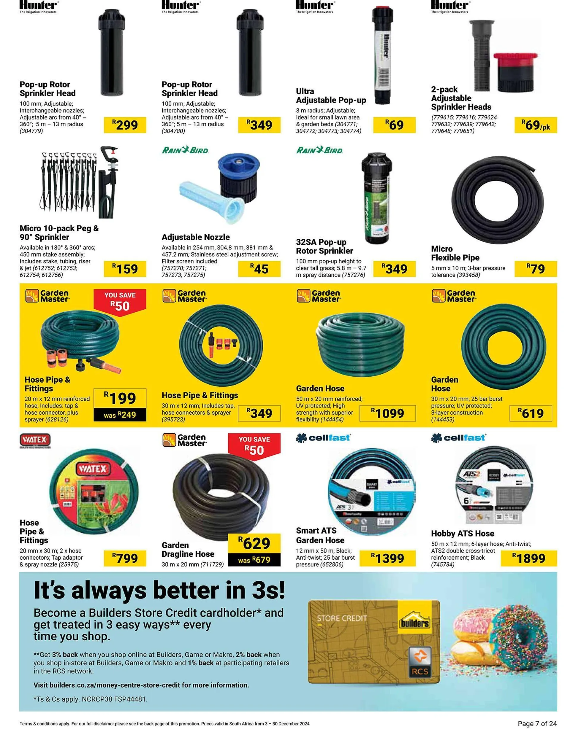 Builders Warehouse catalogue from 3 December to 30 December 2024 - Catalogue Page 7