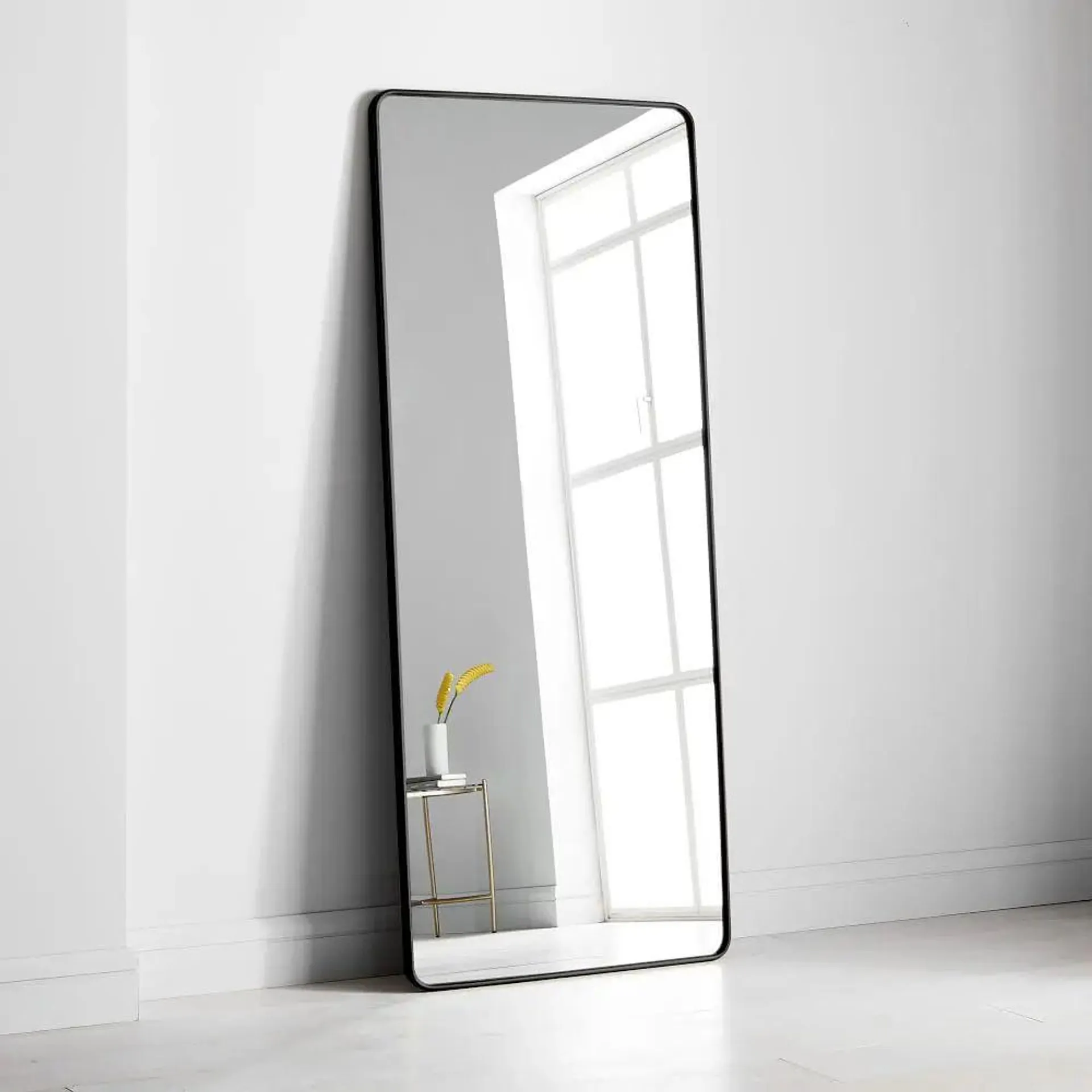 Emma Round Corner Standing Mirror