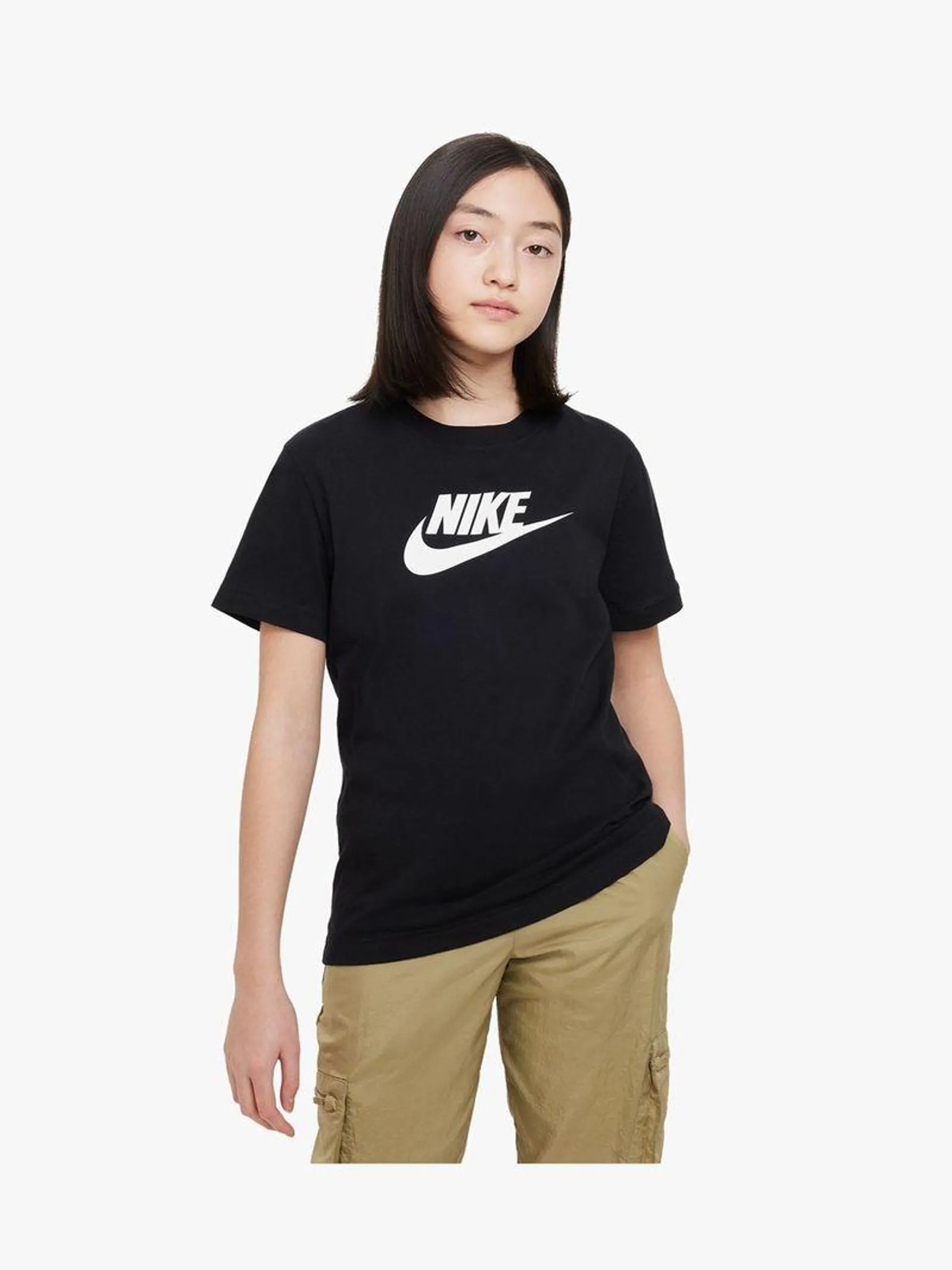 Nike Youth Unisex Futura Black T-Shirt