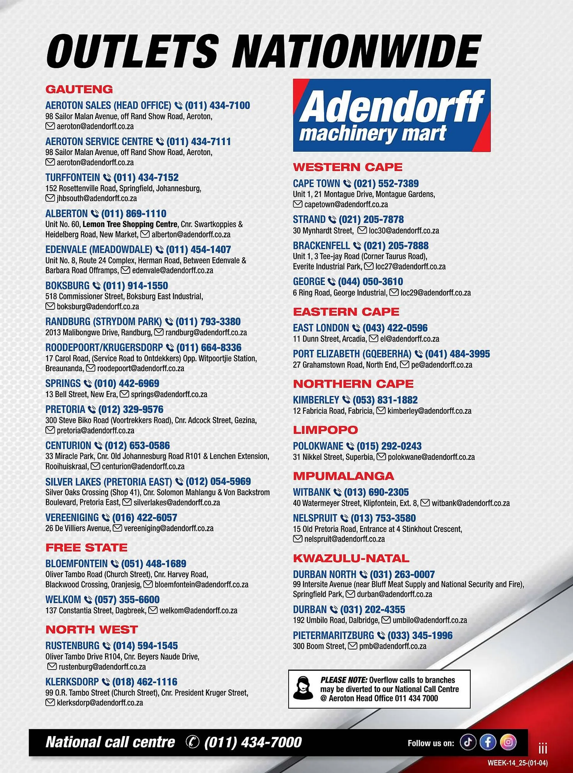Adendorff Machinery Mart catalogue from 1 April to 30 April 2025 - Catalogue Page 3