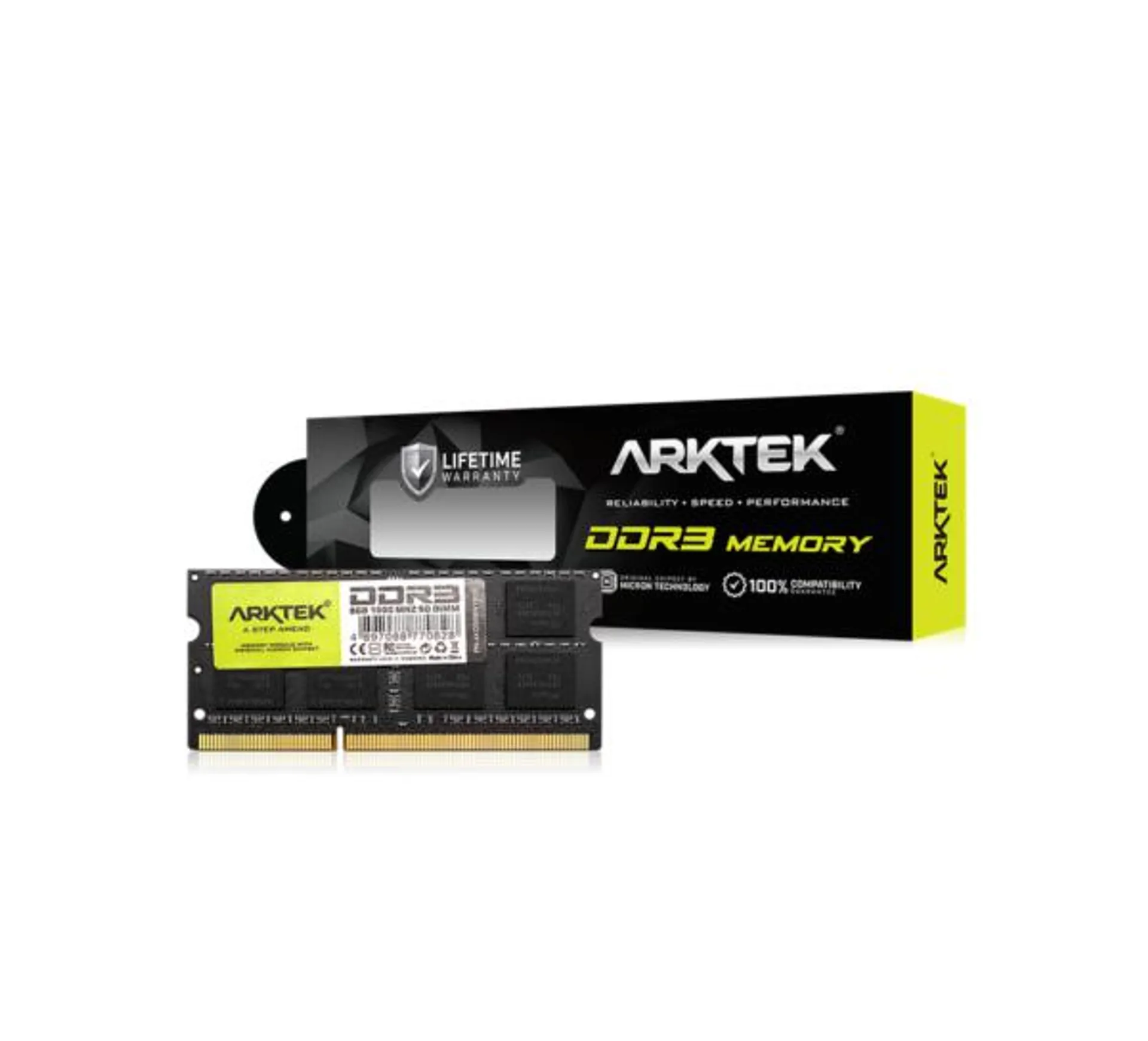 ARKTEK 8GB DDR3-1600MHZ SO-DIMM