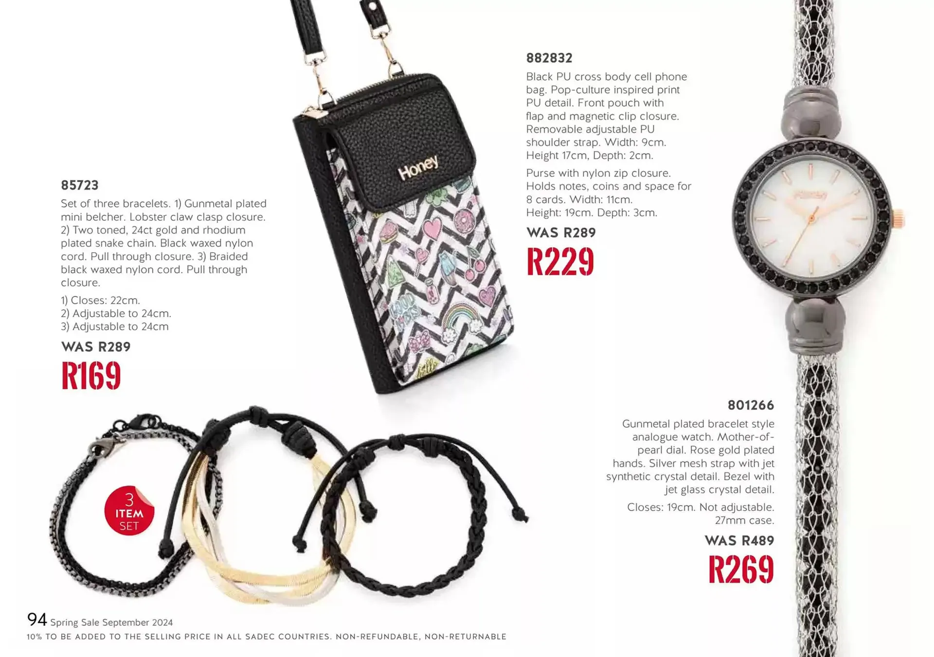 Honey Fashion Accessories catalogue from 1 October to 15 October 2024 - Catalogue Page 194