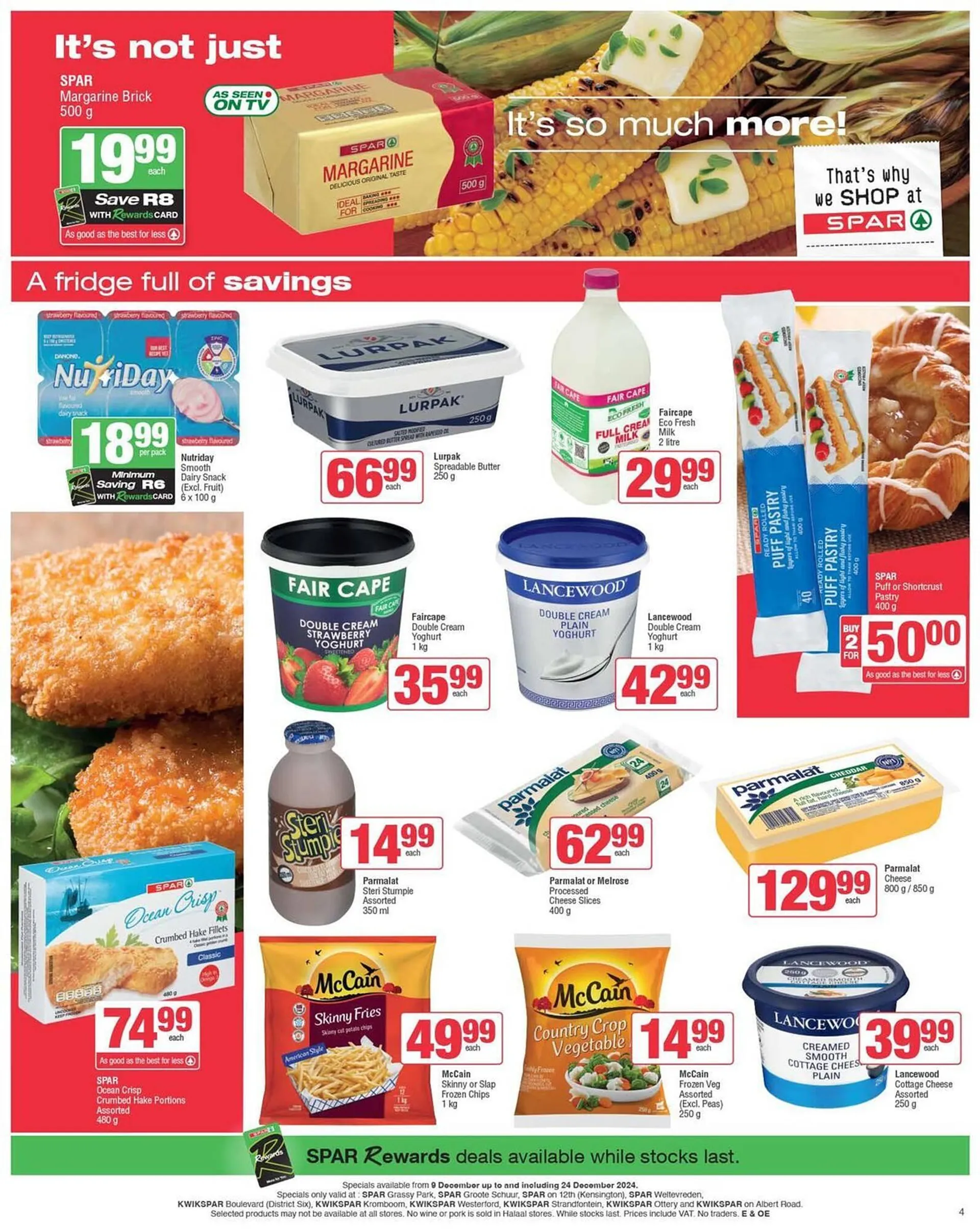 KwikSpar catalogue from 11 December to 24 December 2024 - Catalogue Page 4