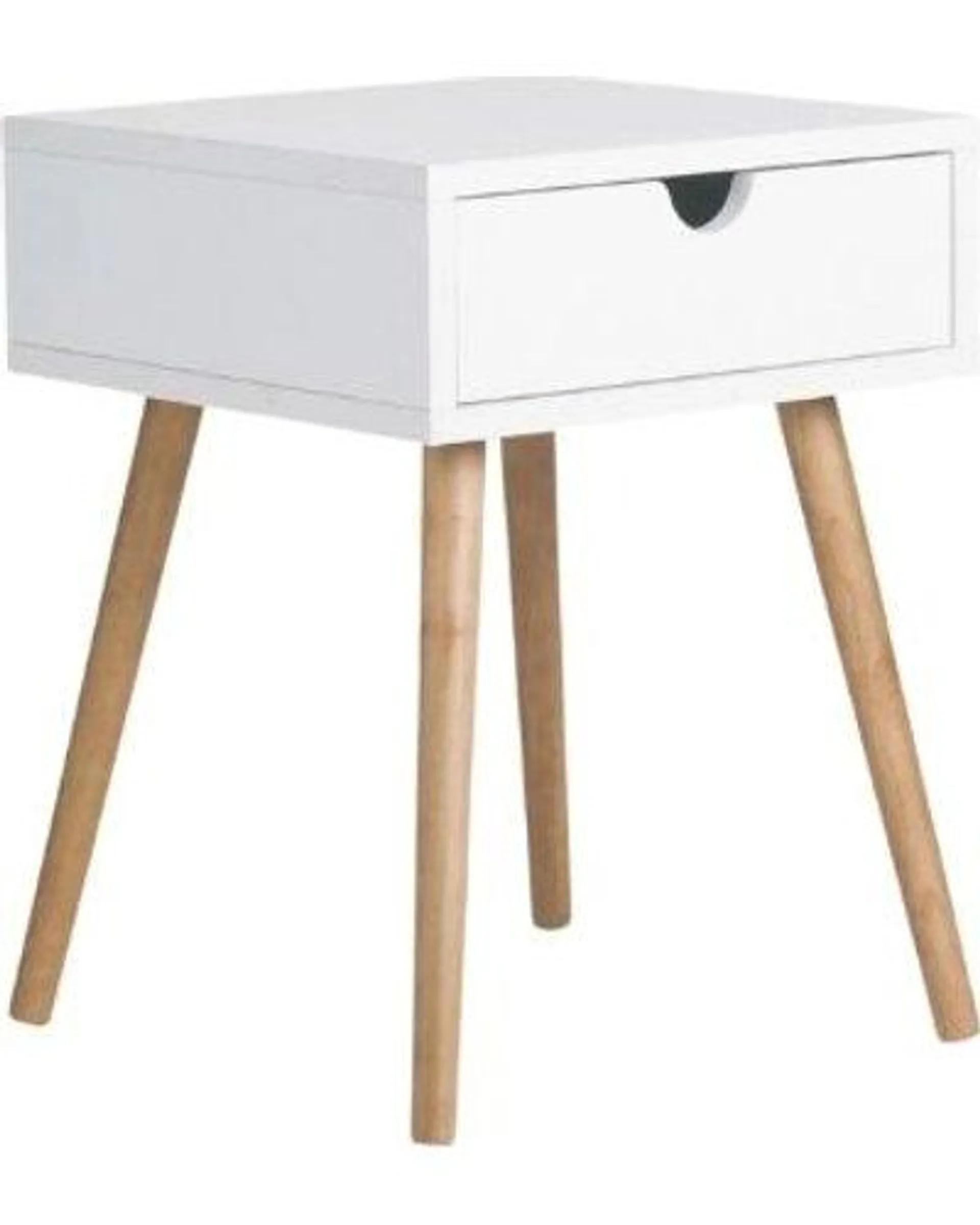 Pisa 1 Drawer Pedestal (Oak/White)