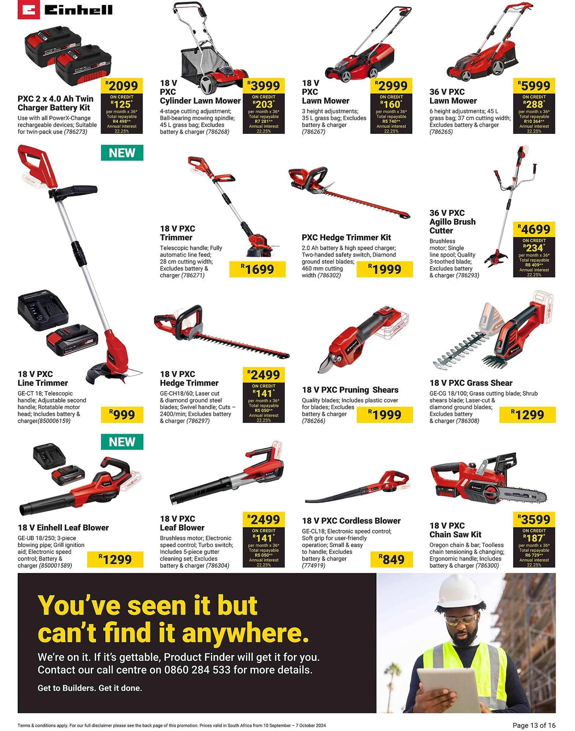 Builders Warehouse catalogue from 10 September to 7 October 2024 - Catalogue Page 13