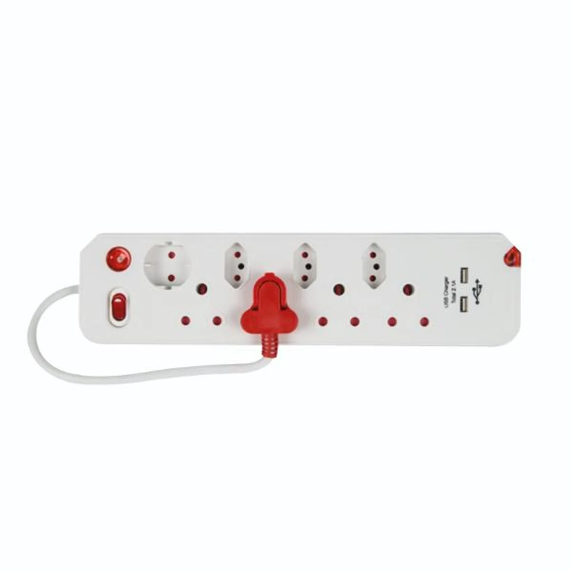 Electricmate Surge 8 Way Multi plug + USB CRE014