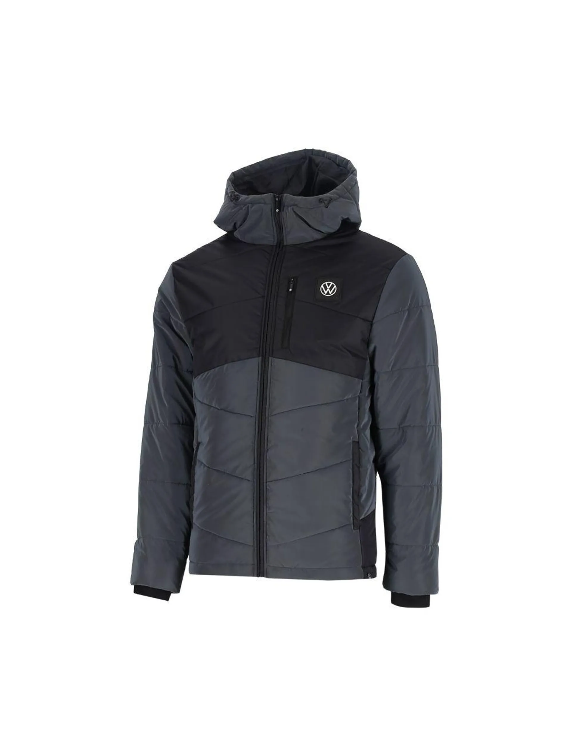 Volkswagen Panelled Hybrid Mens Puffer Jacket Black