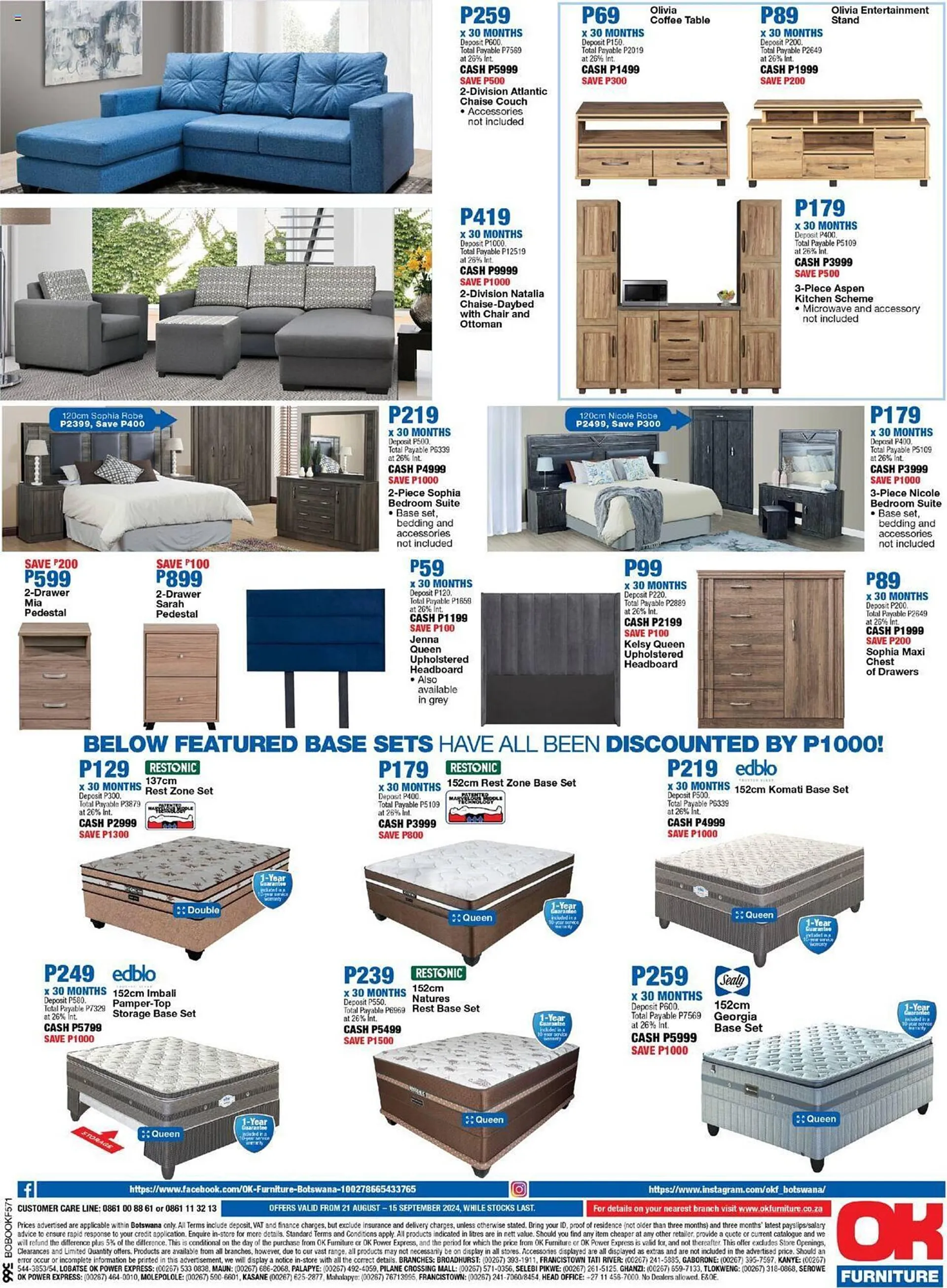 OK Furniture catalogue from 21 August to 15 September 2024 - Catalogue Page 4