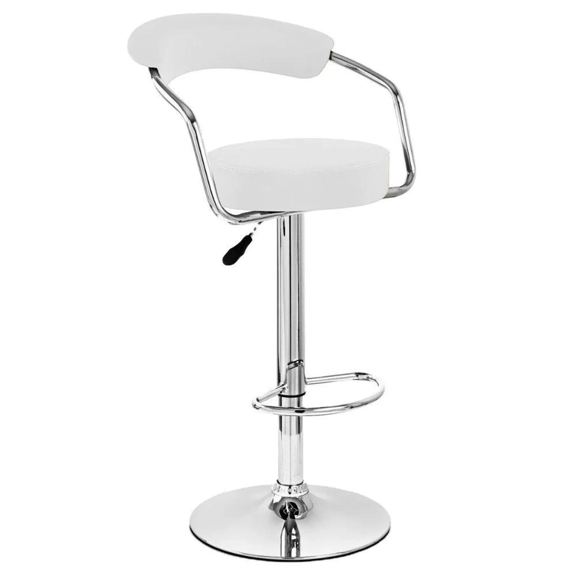 Adjustable high bar stool White