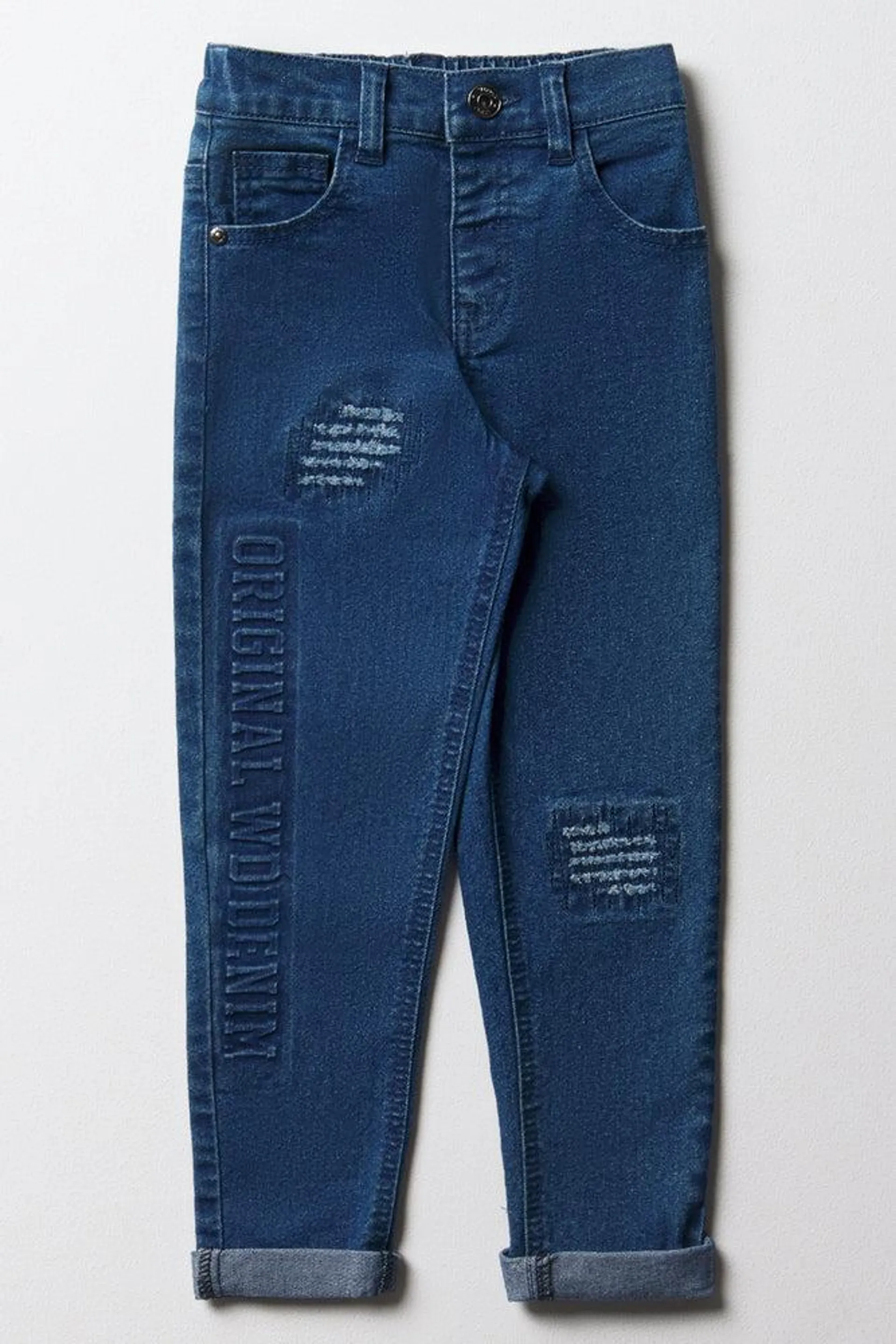 Slim Fit Denim Jeans Blue