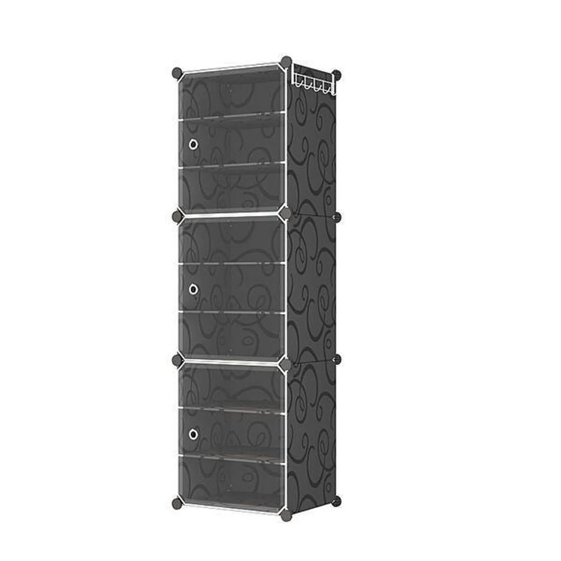 3 CUBE SHOE CABINET SHELVING STORAGE