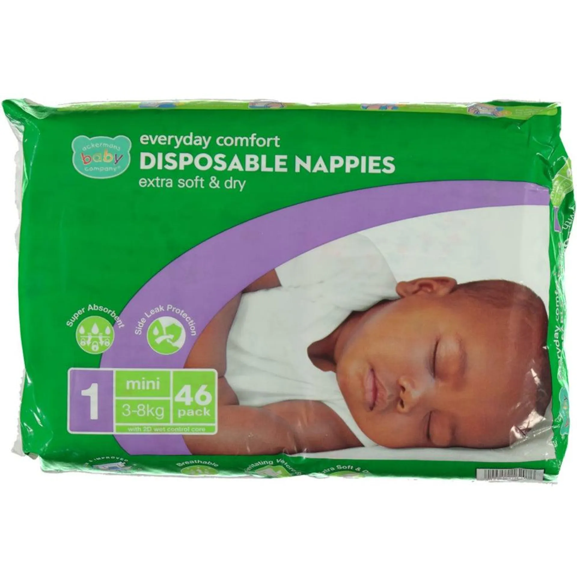 ABC Nappies Carry Pack Mini 46s