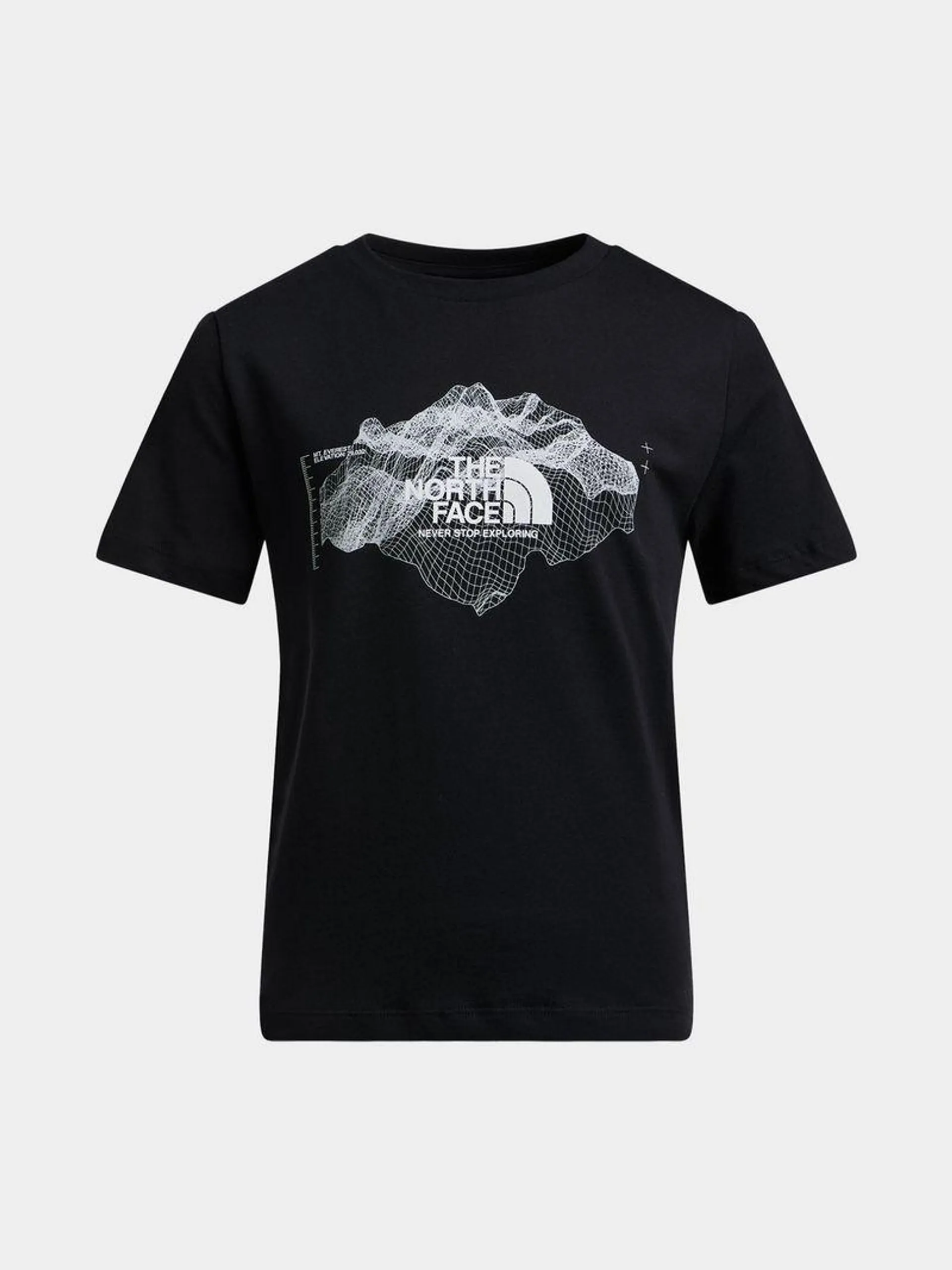 The North Face Unisex Youth Topographic Black T-Shirt