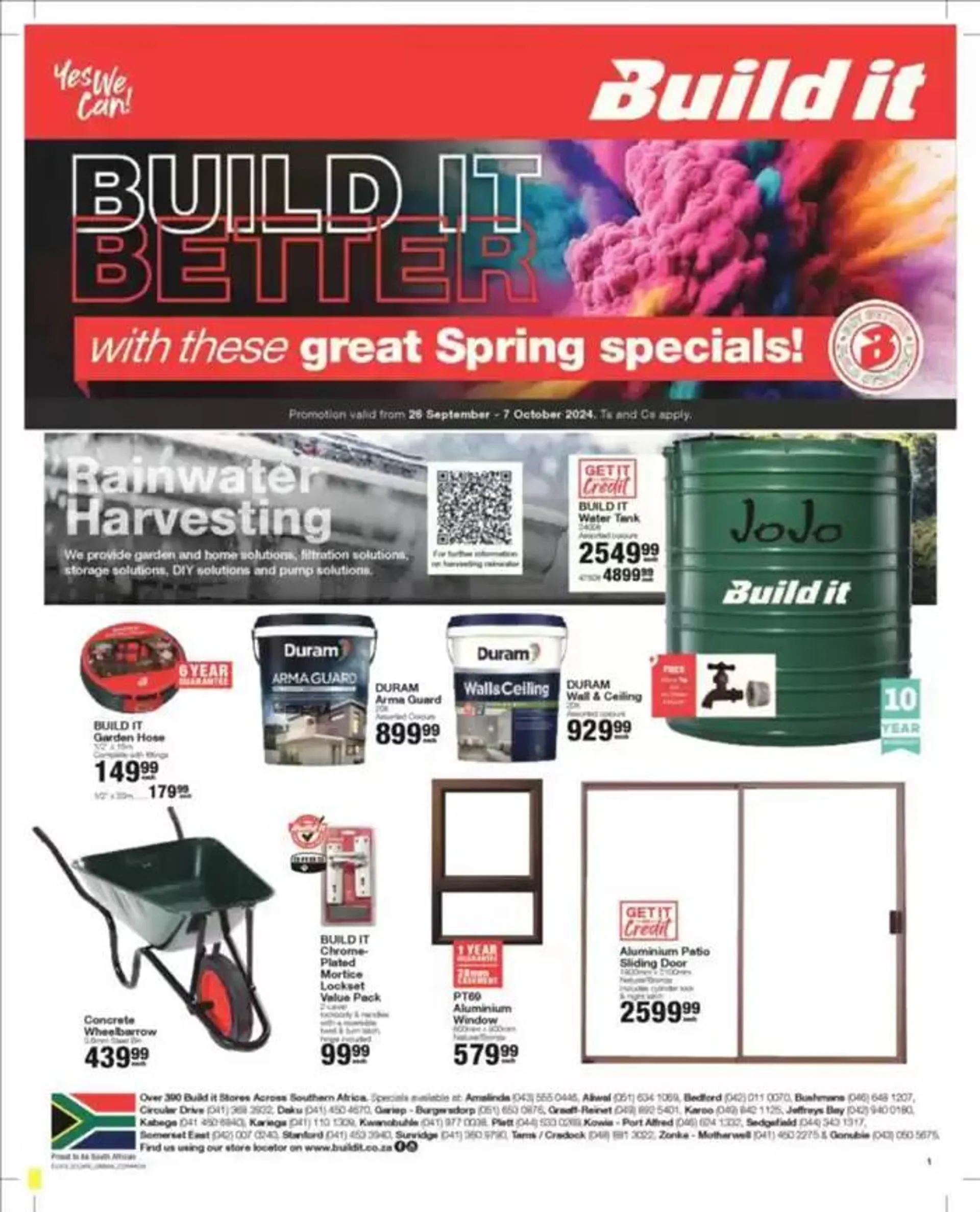 Build It Specials from 26 September to 7 October 2024 - Catalogue Page 1