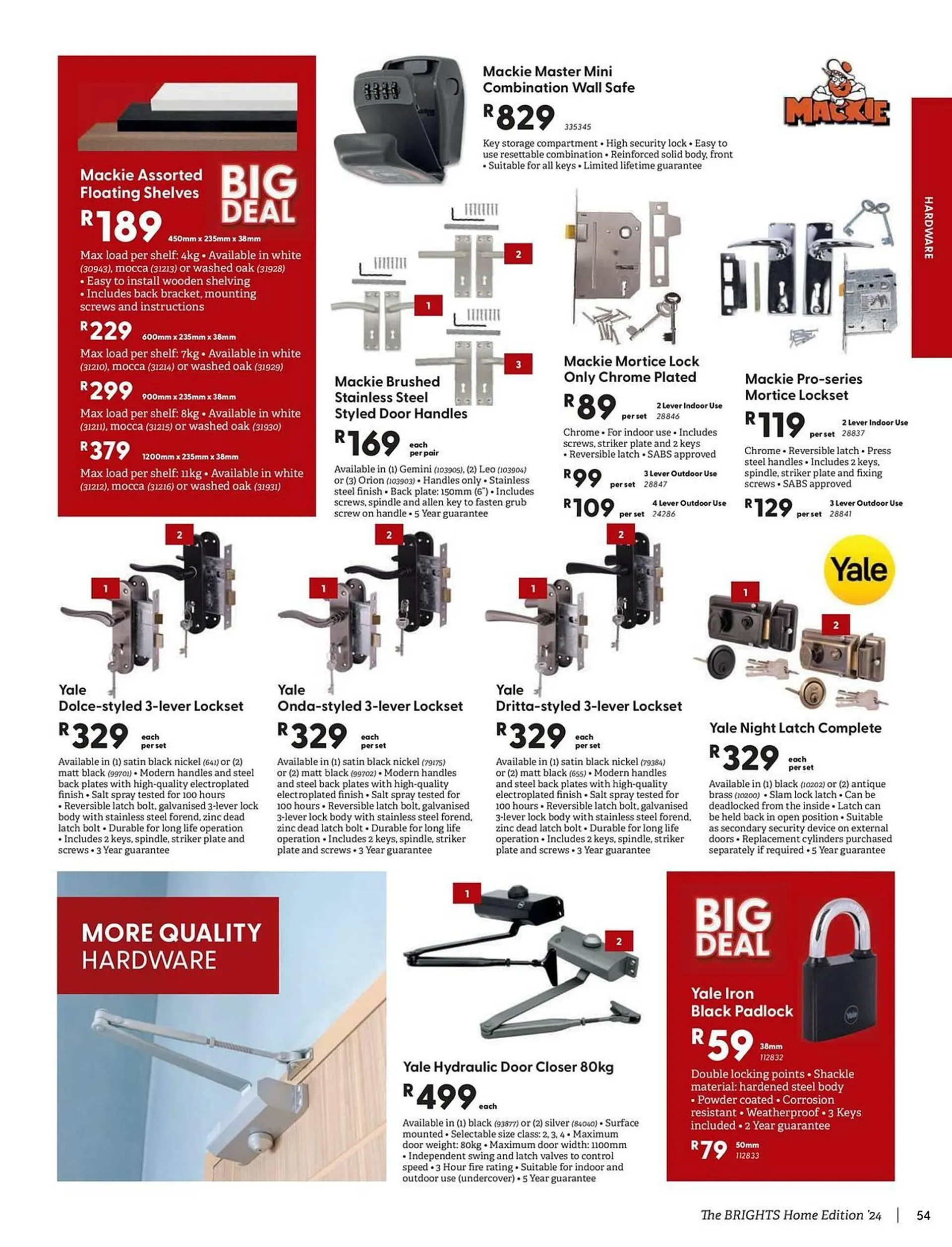 Brights Hardware catalogue from 25 November to 24 December 2024 - Catalogue Page 55