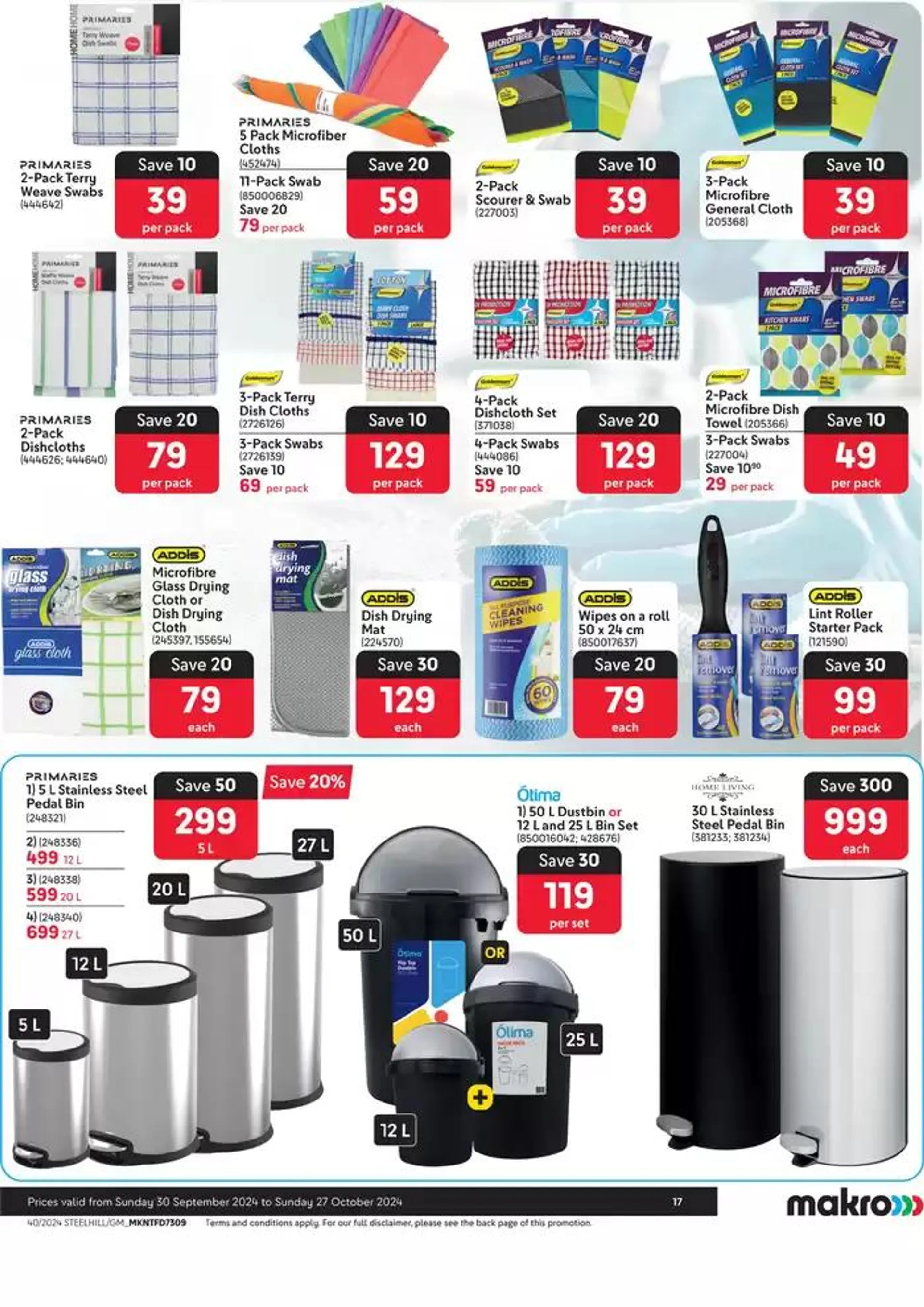 Makro : Homecare Cleaning from 30 September to 27 October 2024 - Catalogue Page 17