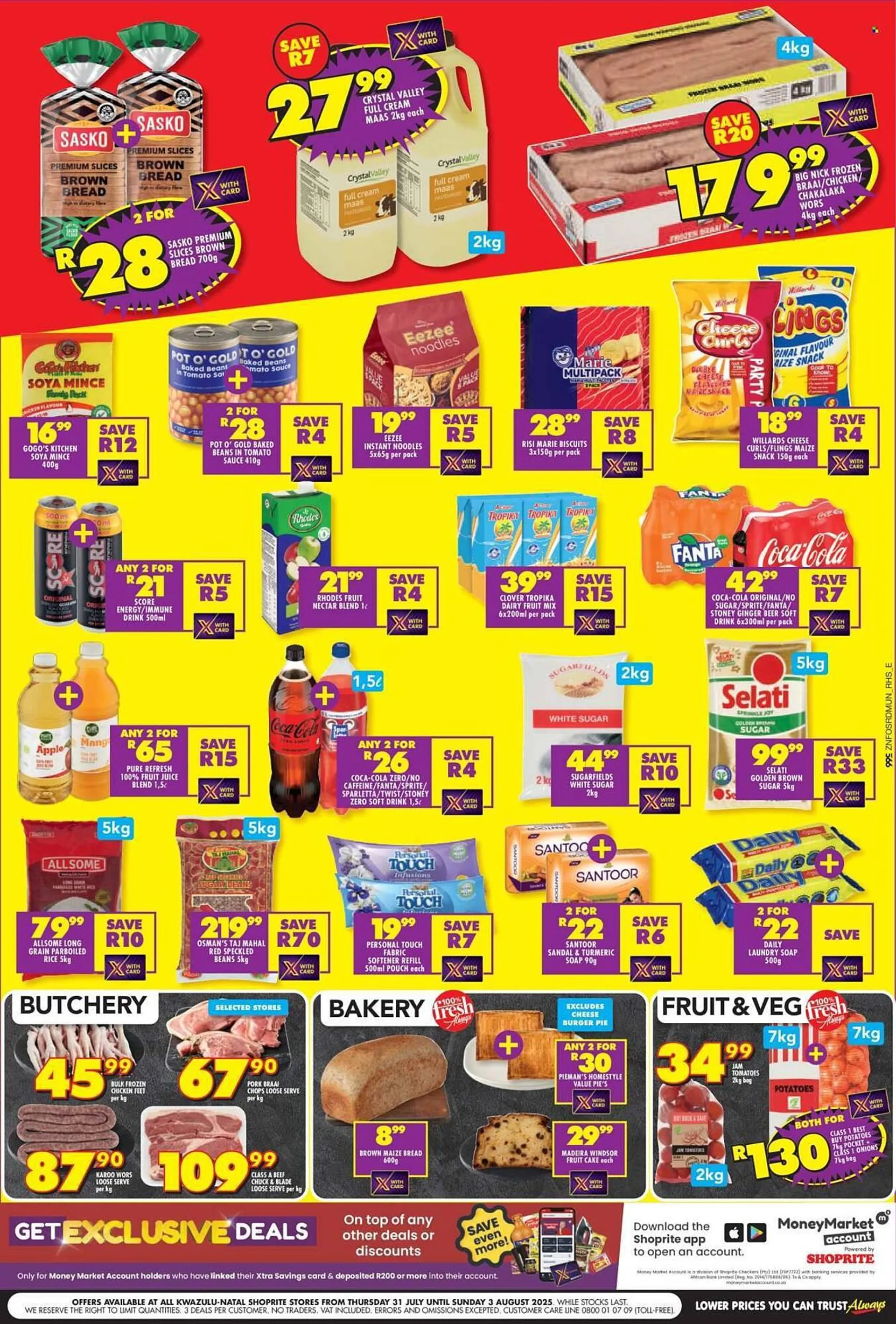 Shoprite catalogue from 31 July to 3 August 2025 - Catalogue Page 1