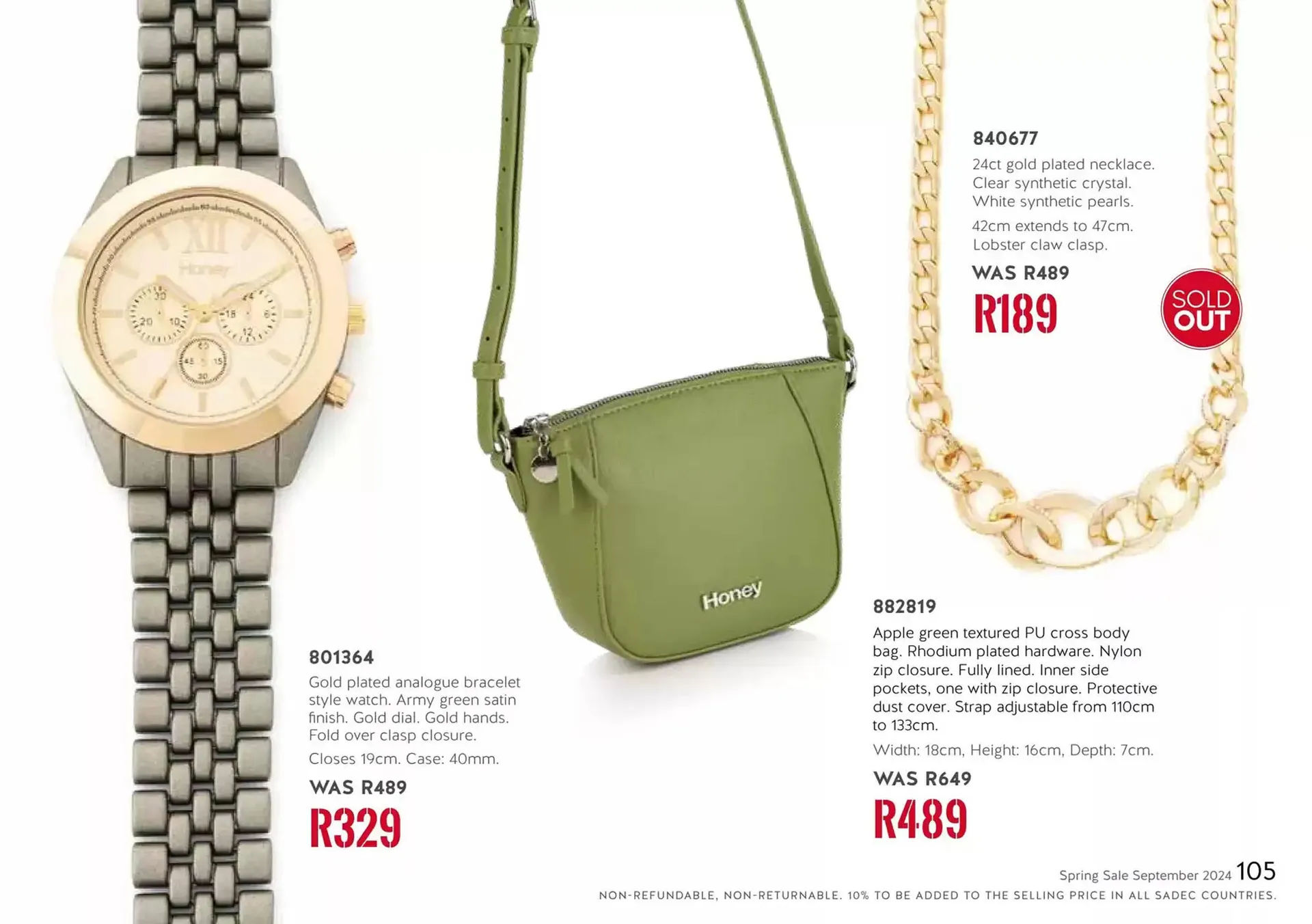 Honey Fashion Accessories catalogue from 1 October to 15 October 2024 - Catalogue Page 8