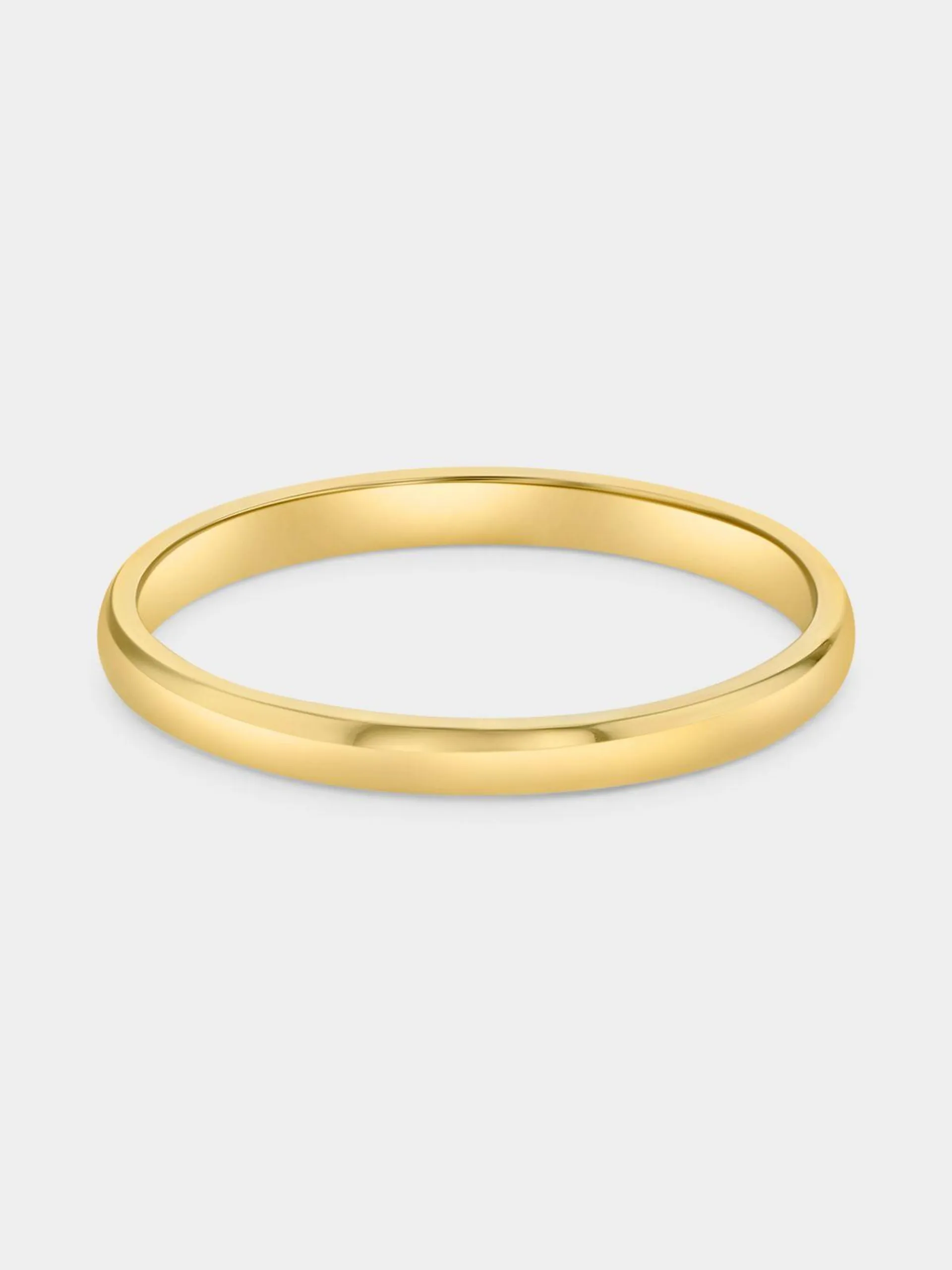 Yellow Gold & Sterling Silver Wedding Band