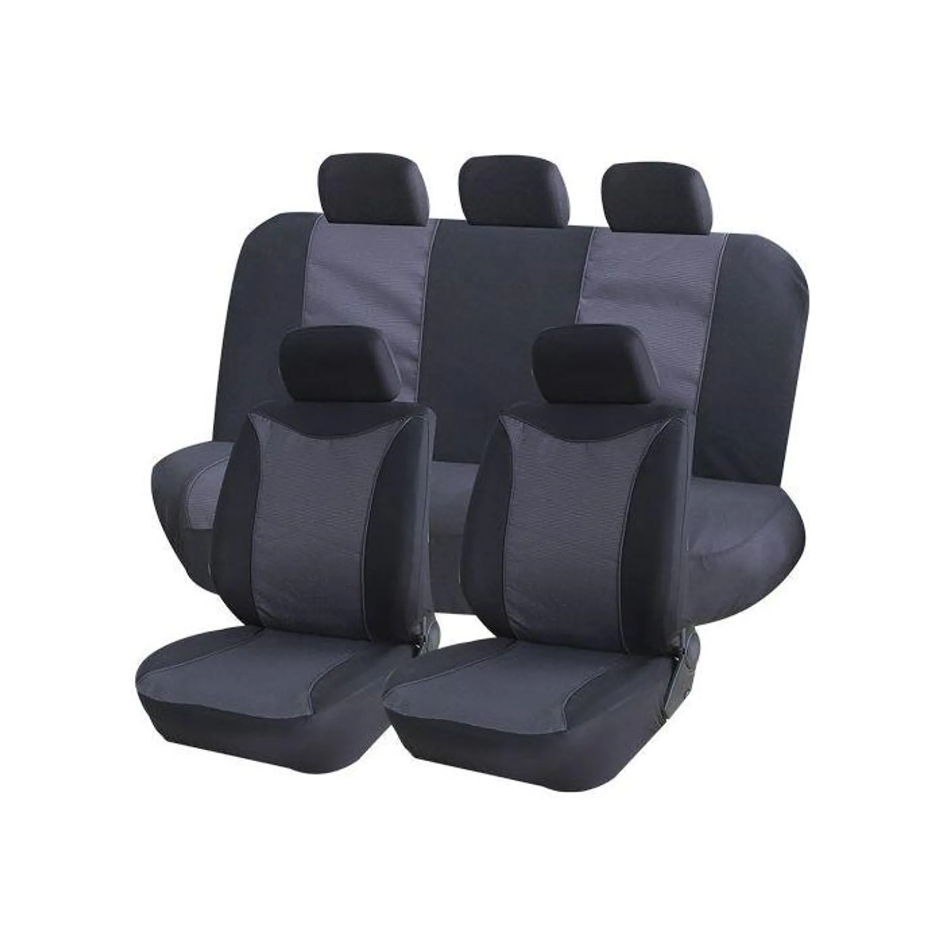 BIRDS EYE SEAT COVER SET GREY