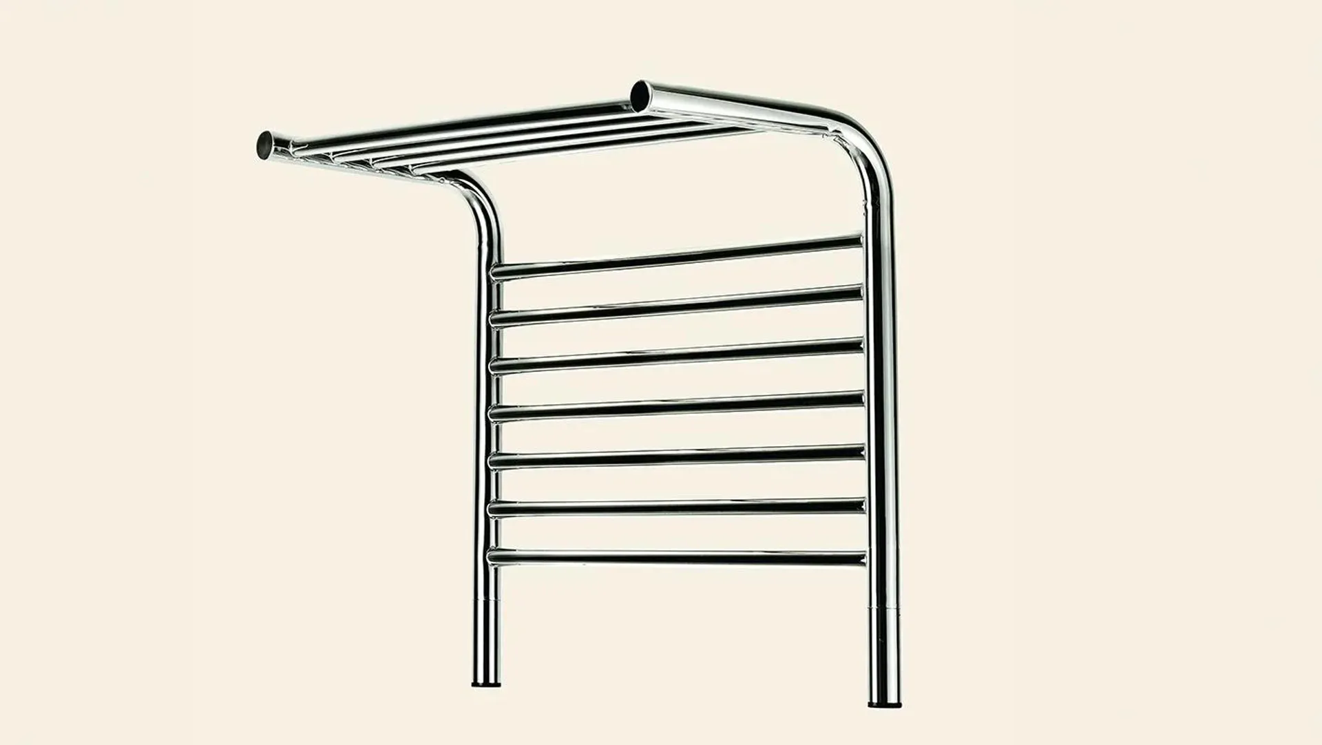 Jeeves Tangent M Polished Stainless Steel Hydronic Heated Towel Shelf 555 x 520mm