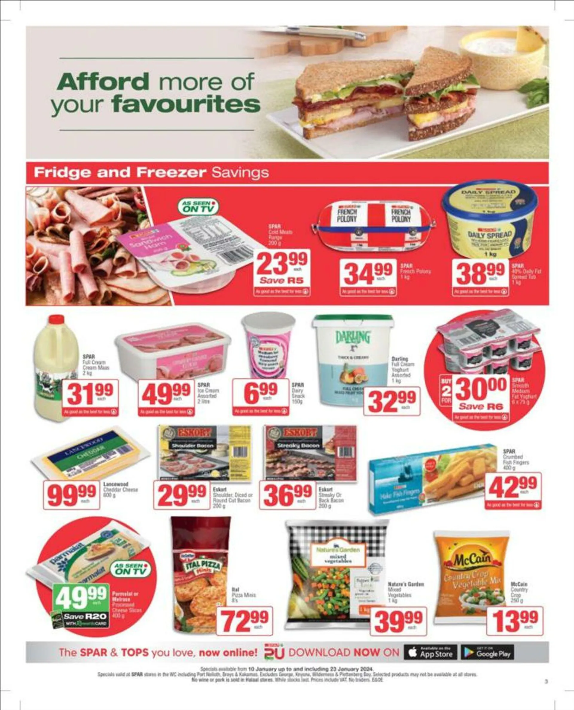 SPAR Current catalogue from 10 January to 23 January 2024 - Catalogue Page 3