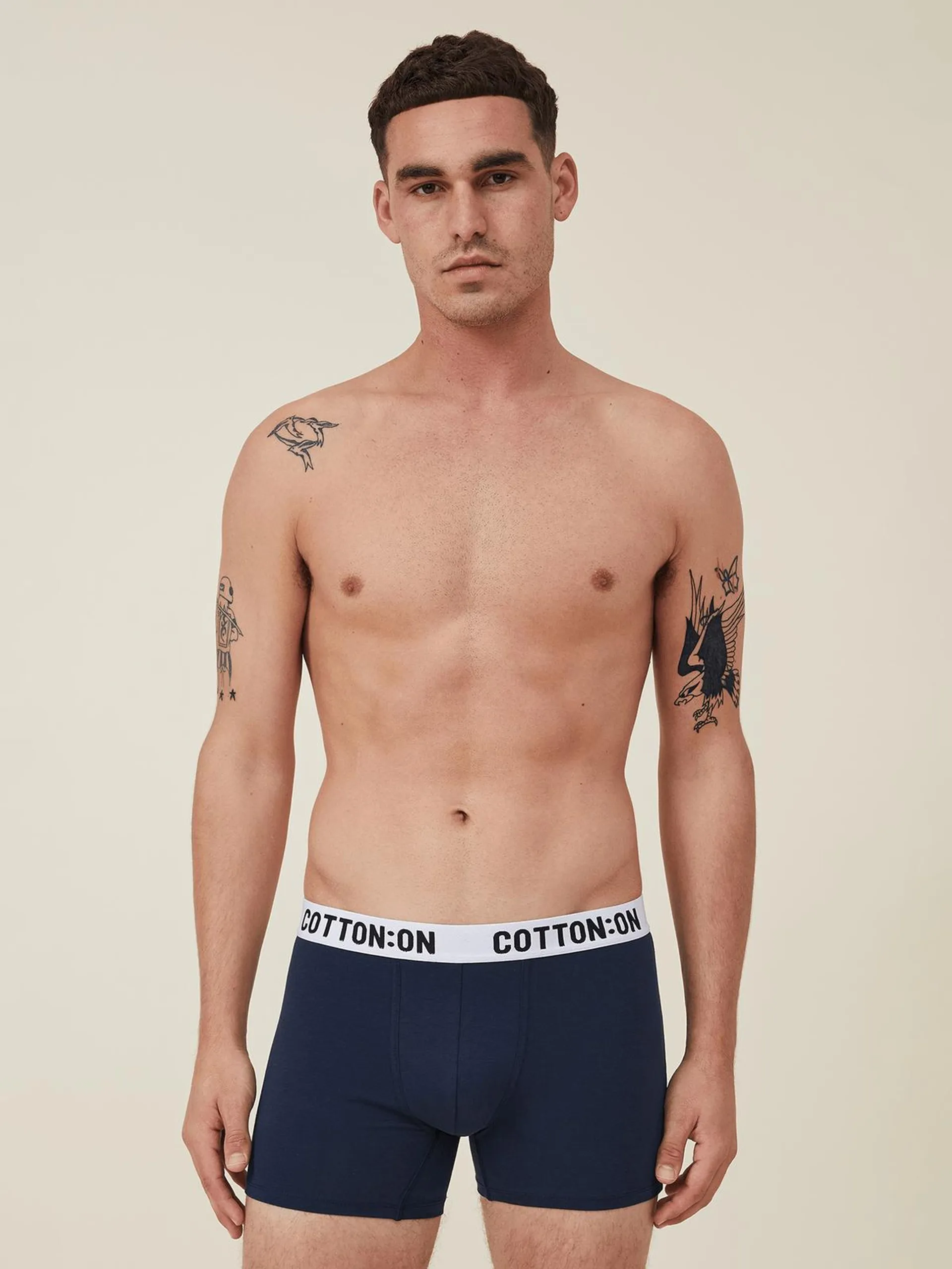 Men's Cotton On Blue Organic Cotton Trunks