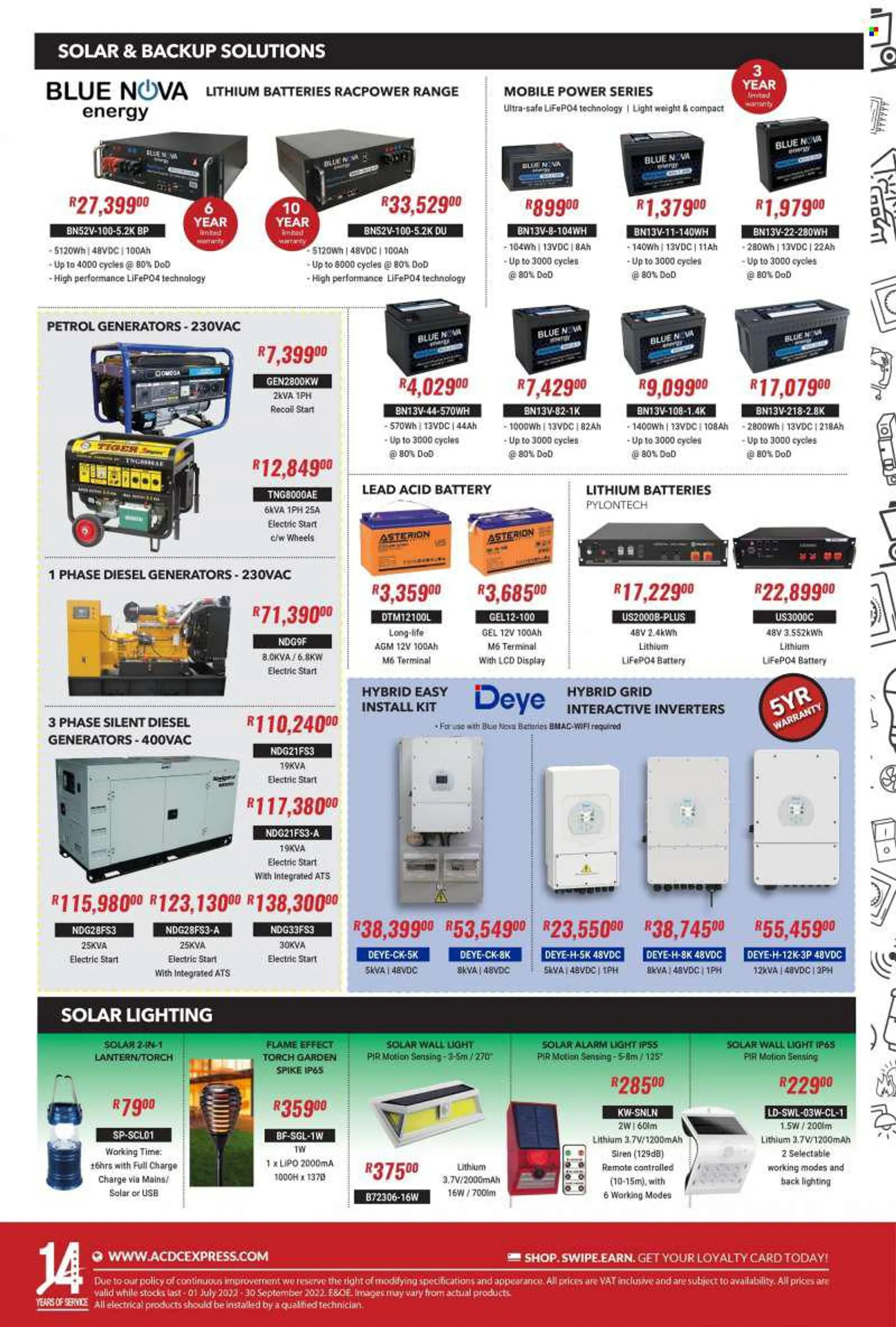 ACDC Express catalogue  - 01/07/2022 - 30/09/2022 - Sales products - lantern, lighting. Page 2.