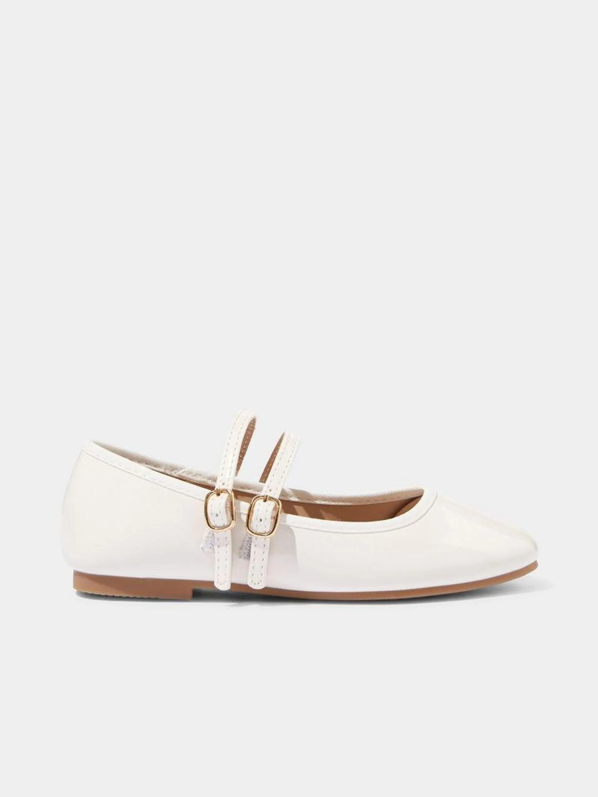 Cotton On Kids White Olivia Ballet Flats