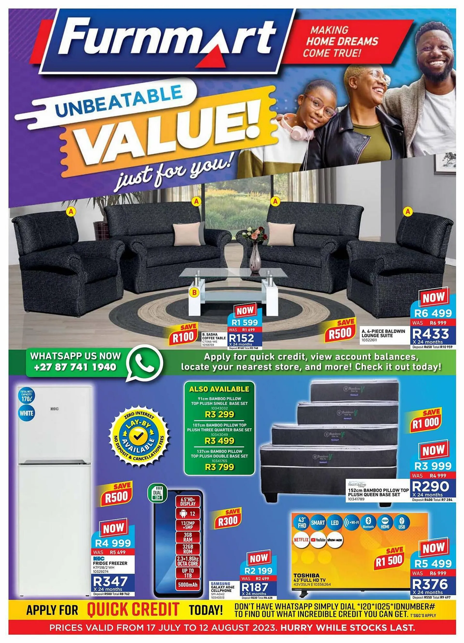 Furnmart catalogue from 17 July to 12 August 2023 - Catalogue Page 1