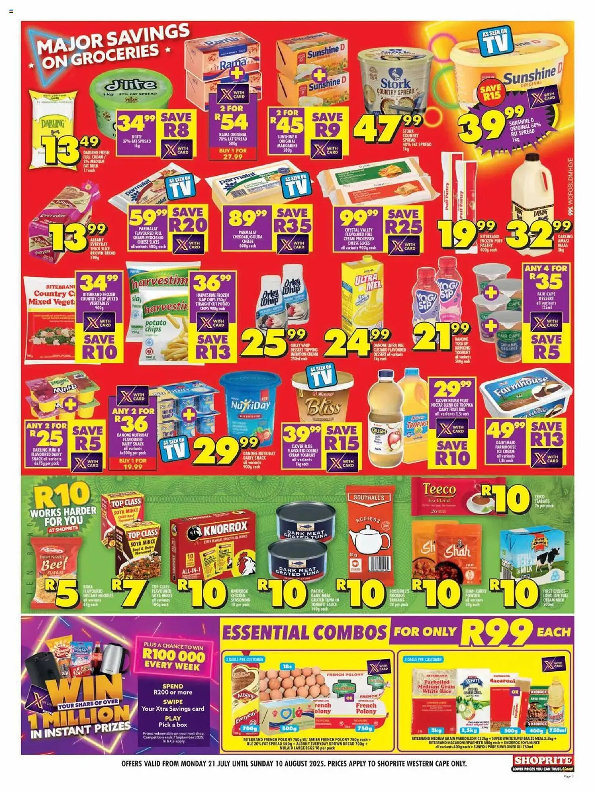 Shoprite catalogue from 21 July to 10 August 2025 - Catalogue Page 1