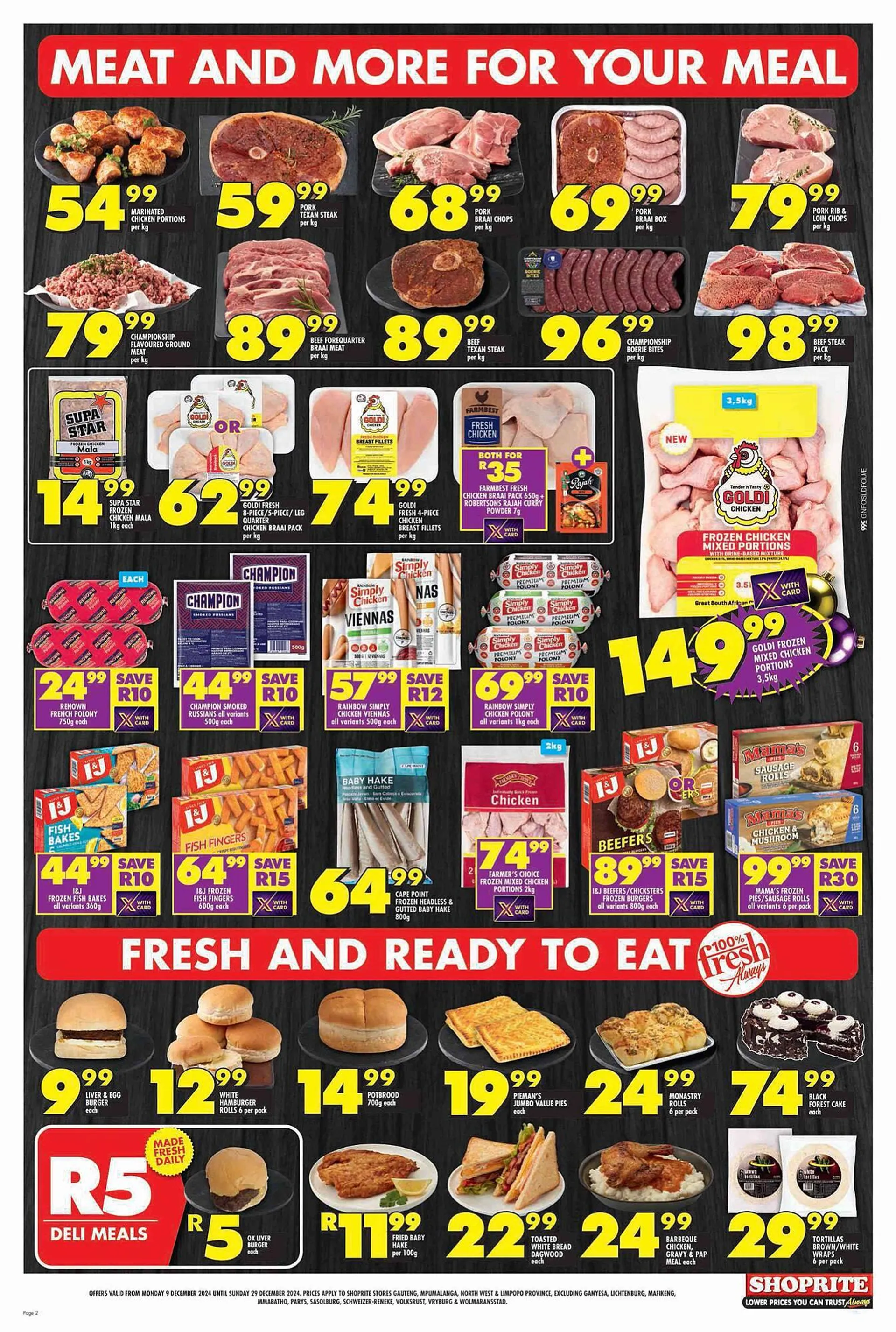 Shoprite catalogue from 9 December to 29 December 2024 - Catalogue Page 2