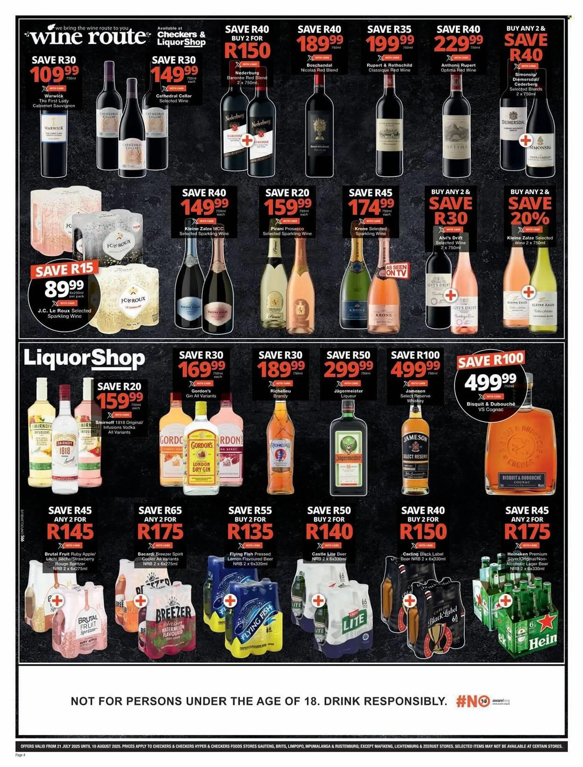 Checkers catalogue from 21 July to 10 August 2025 - Catalogue Page 1