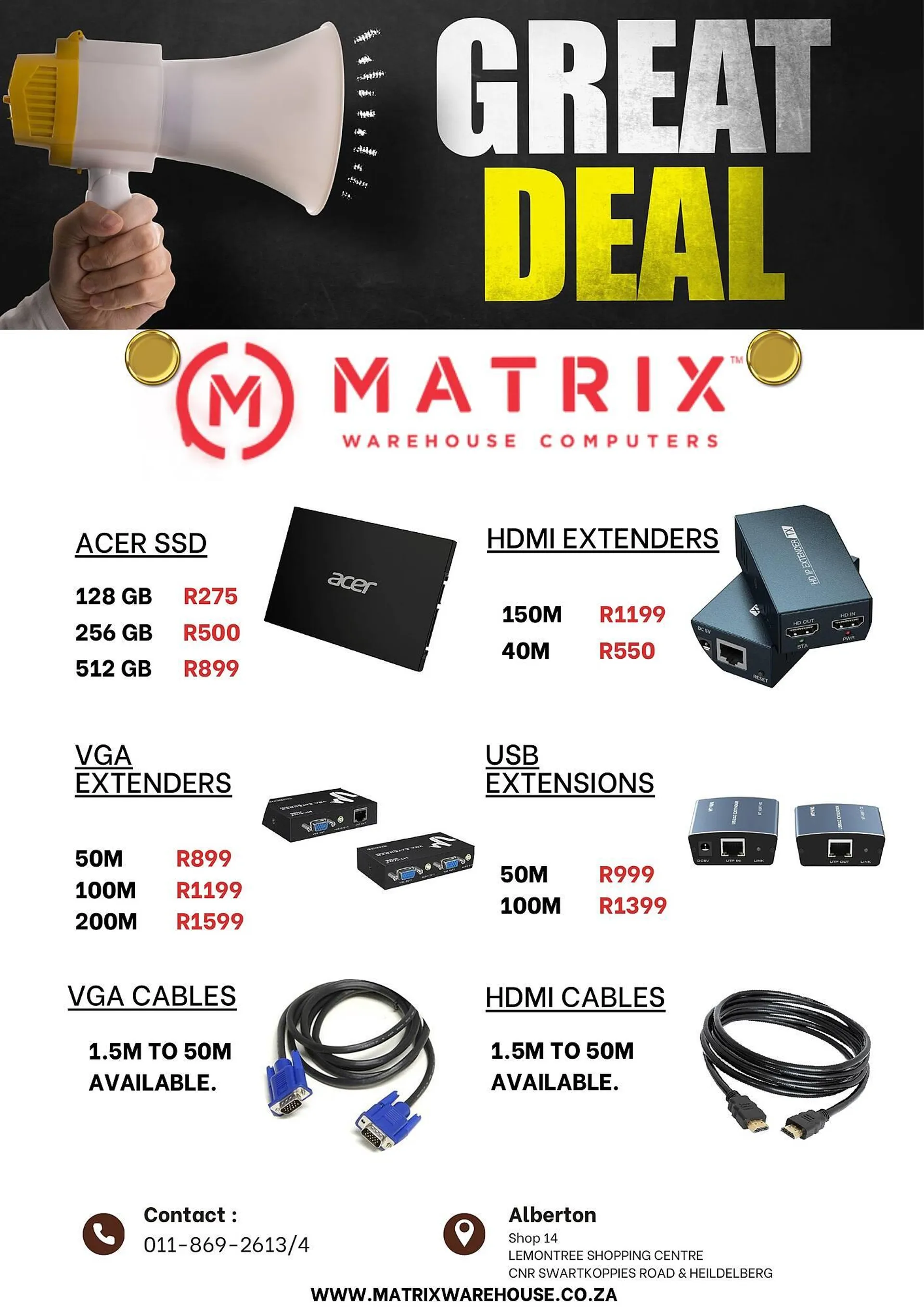 Matrix Warehouse catalogue - 1