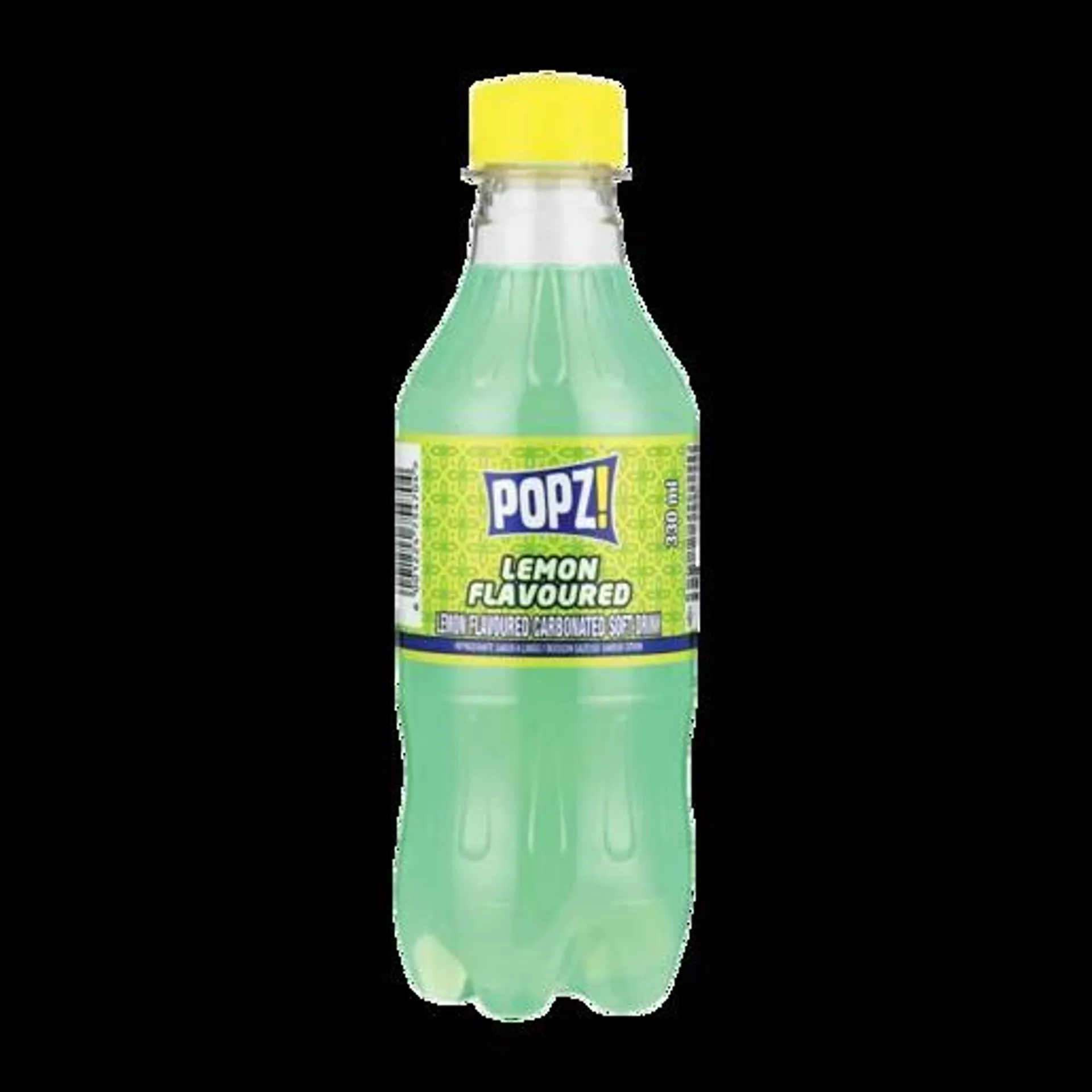 Popz! Lemon Flavoured Soft Drink 330ml