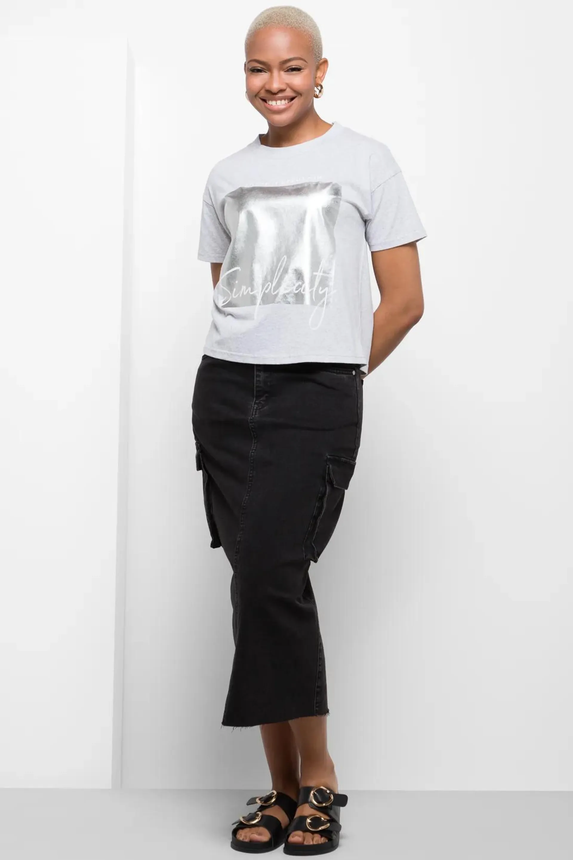 Simplicity boxy short sleeve t-shirt grey