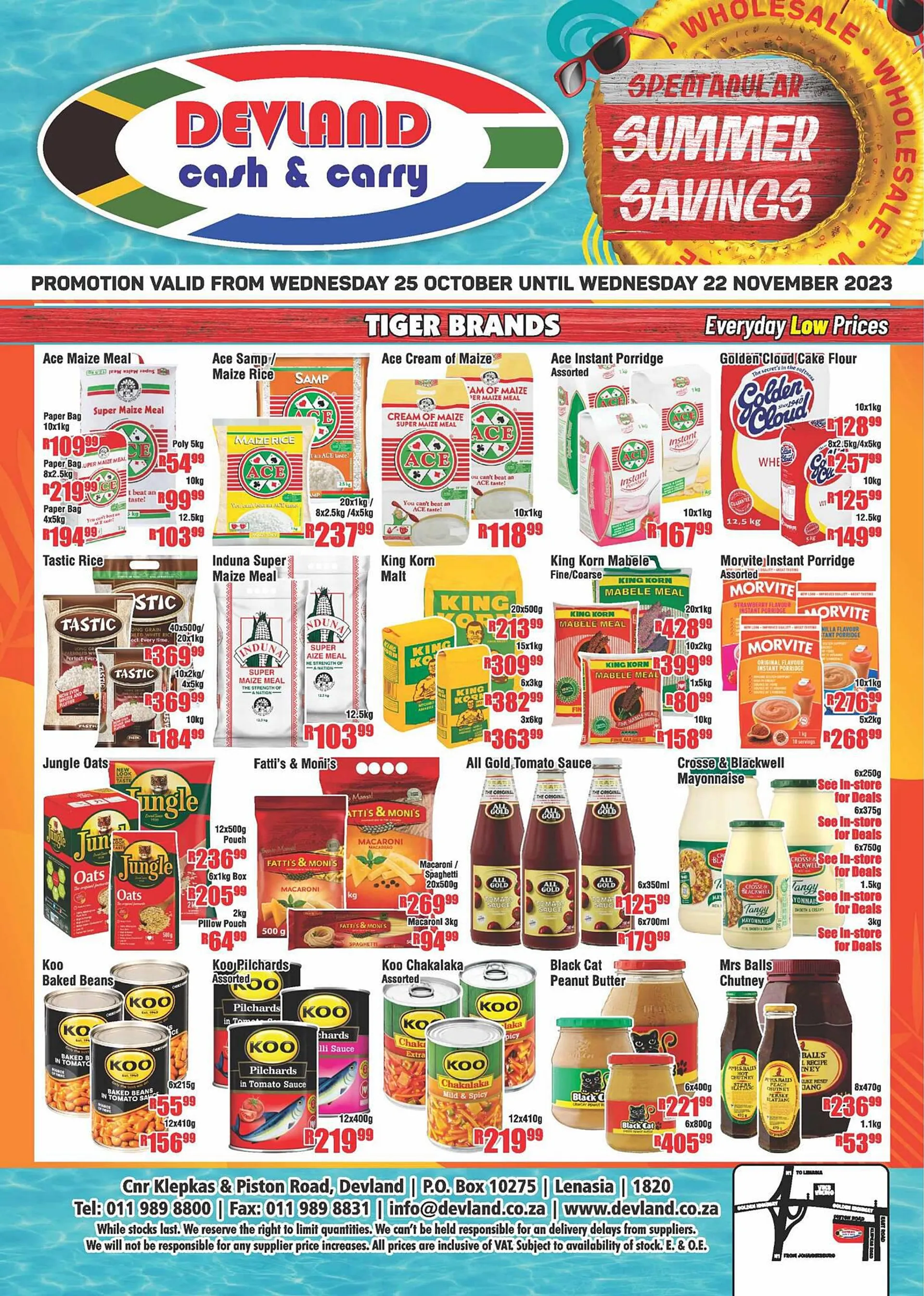 Devland Cash And Carry catalogue from 25 October to 22 November 2023 - Catalogue Page 1