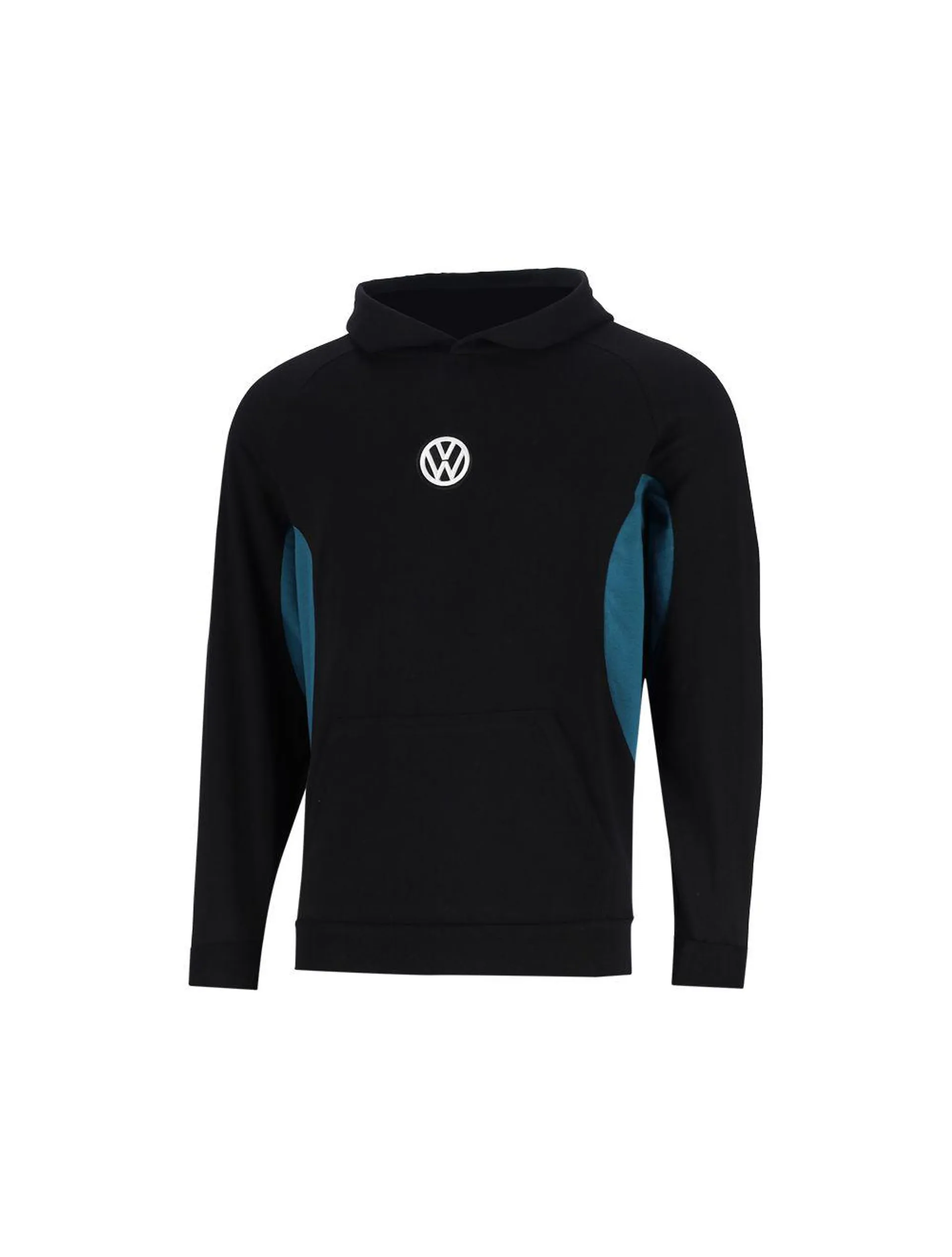 Volkswagen Panelled Hybrid Mens Hoodie Black/Blue